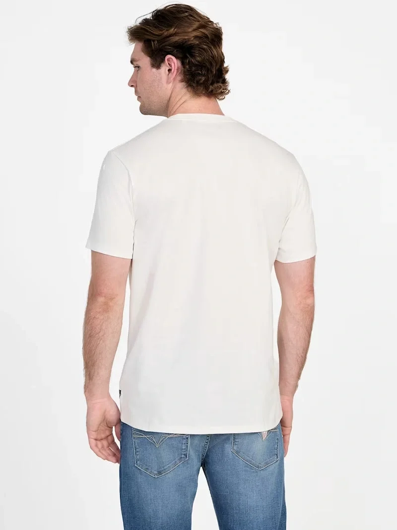 Guess Cactus Erkek Beyaz Regular Fit T-Shirt M5YI45KBW41-G018