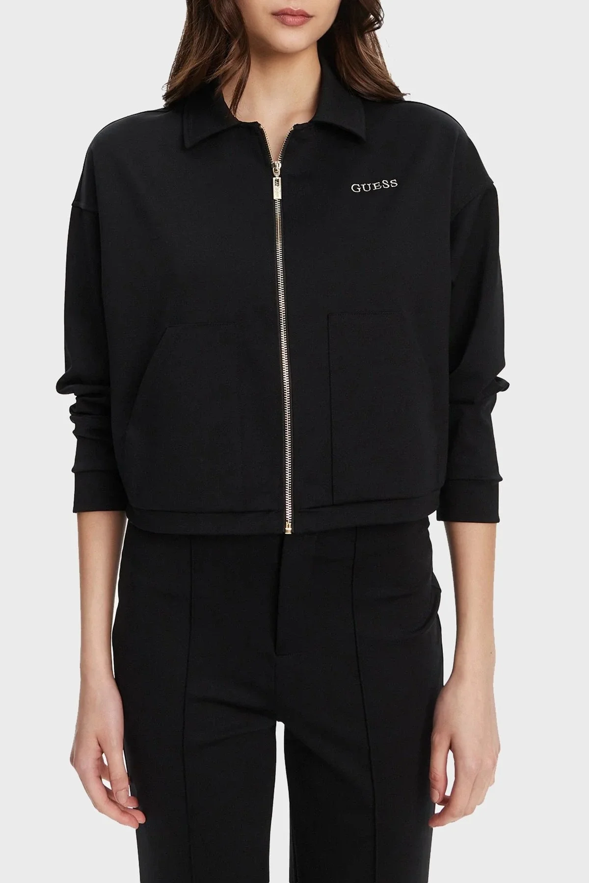 Guess Carla Kadın Siyah Aktif Ceket V5YL08KCX42-JBLK