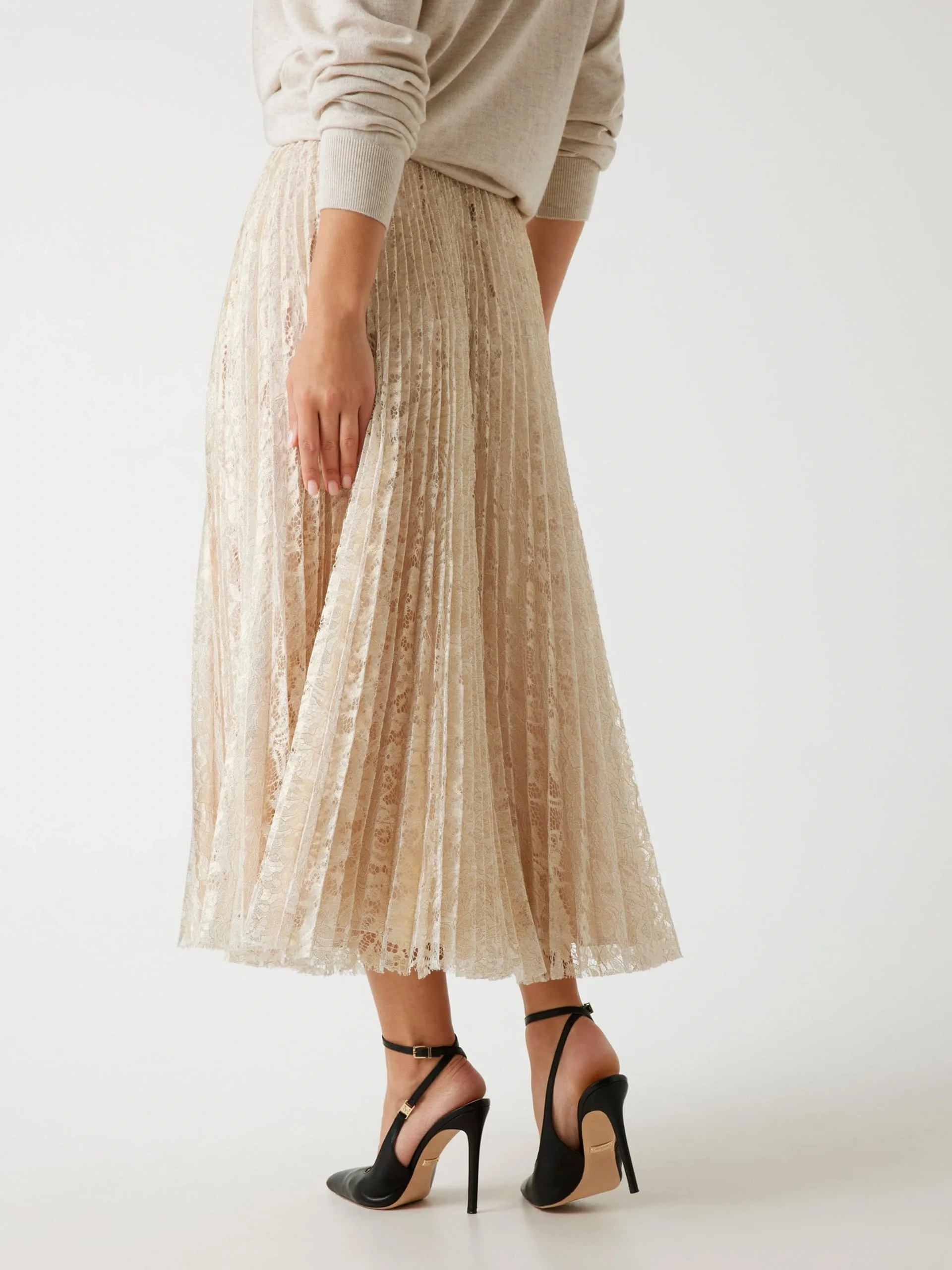 Guess Charlotte Kadın Altın Pileli Etek W5YD1EKCZ90-GOLD