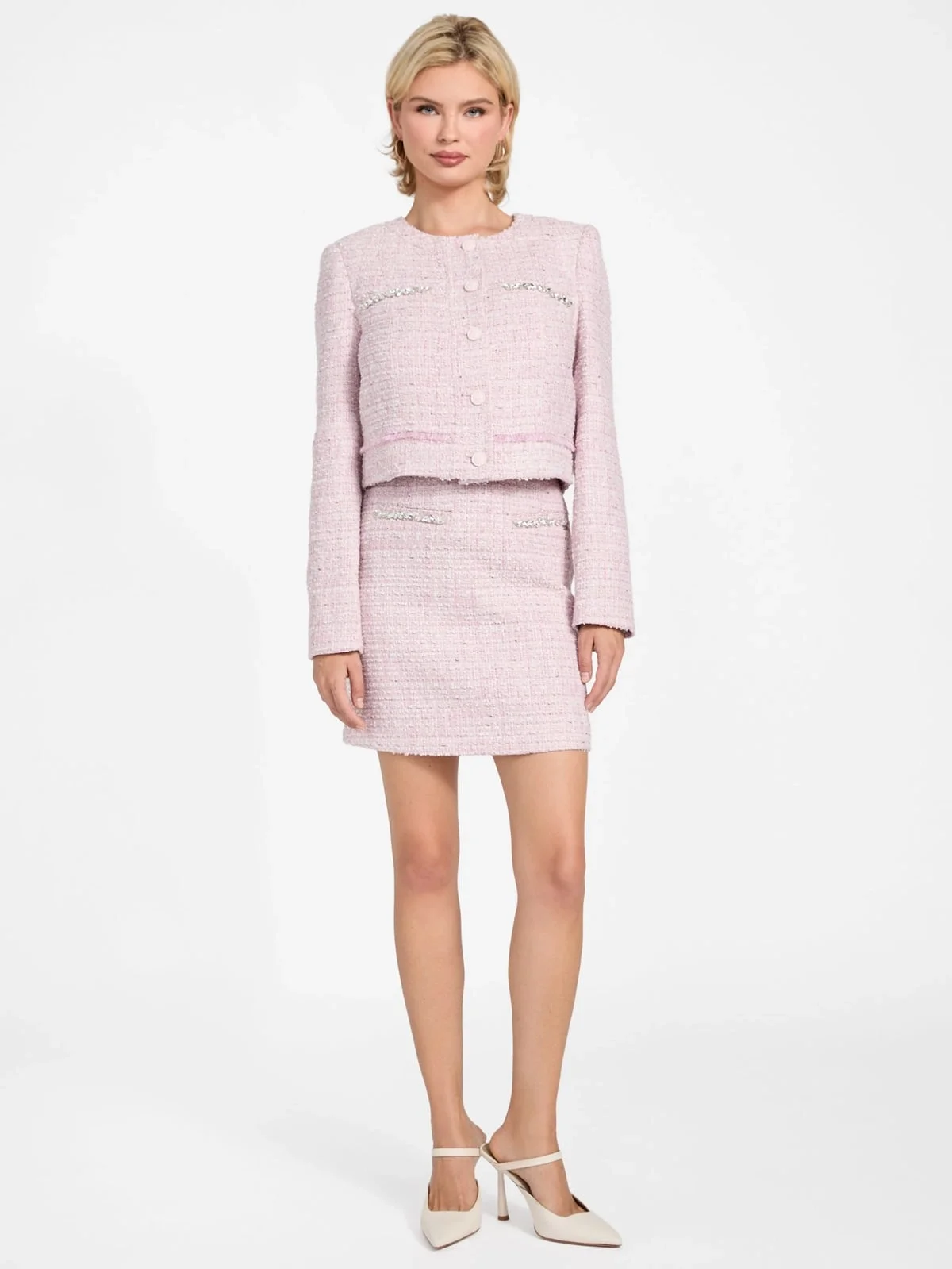 Guess Clotilde Mini Tüvit Kadın PUDRA Etek W6RD56WJ632-F6ZP