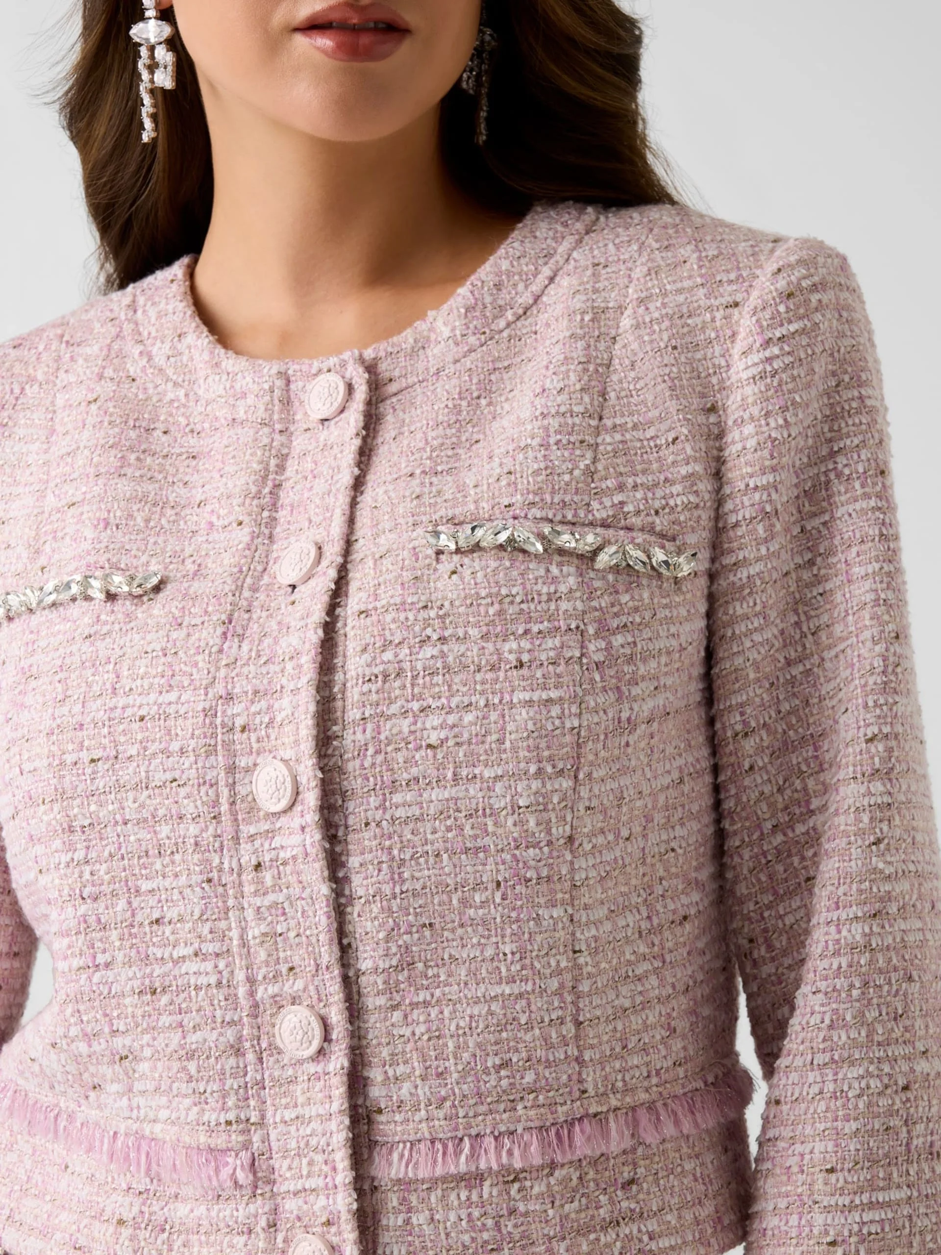 Guess Clotilde Tüvit Kadın PUDRA Ceket W6RL54WJ632-F6ZP