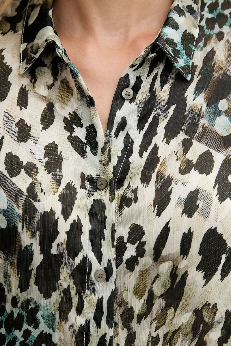 Guess Clouis Kadın Çok Renkli Relaxed Fit Gömlek W5YH0XWDW82-PJ1R