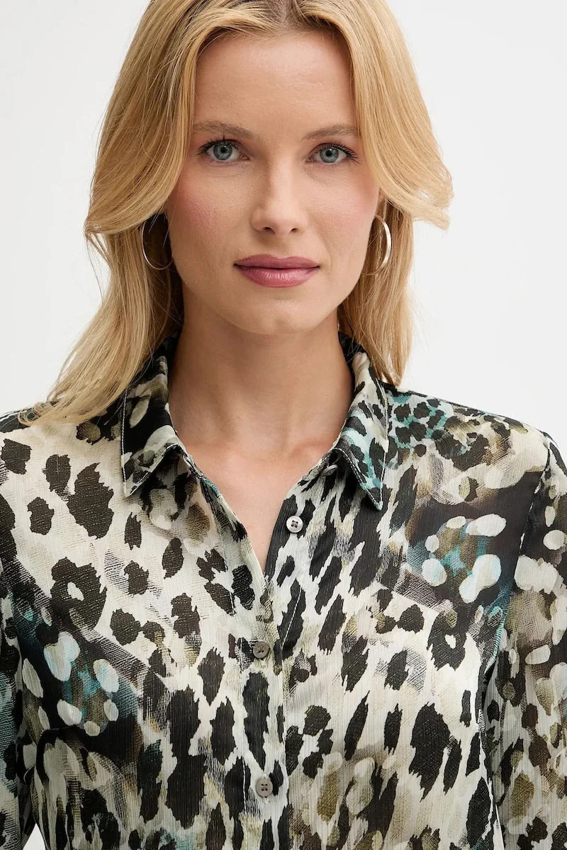 Guess Clouis Kadın Çok Renkli Relaxed Fit Gömlek W5YH0XWDW82-PJ1R