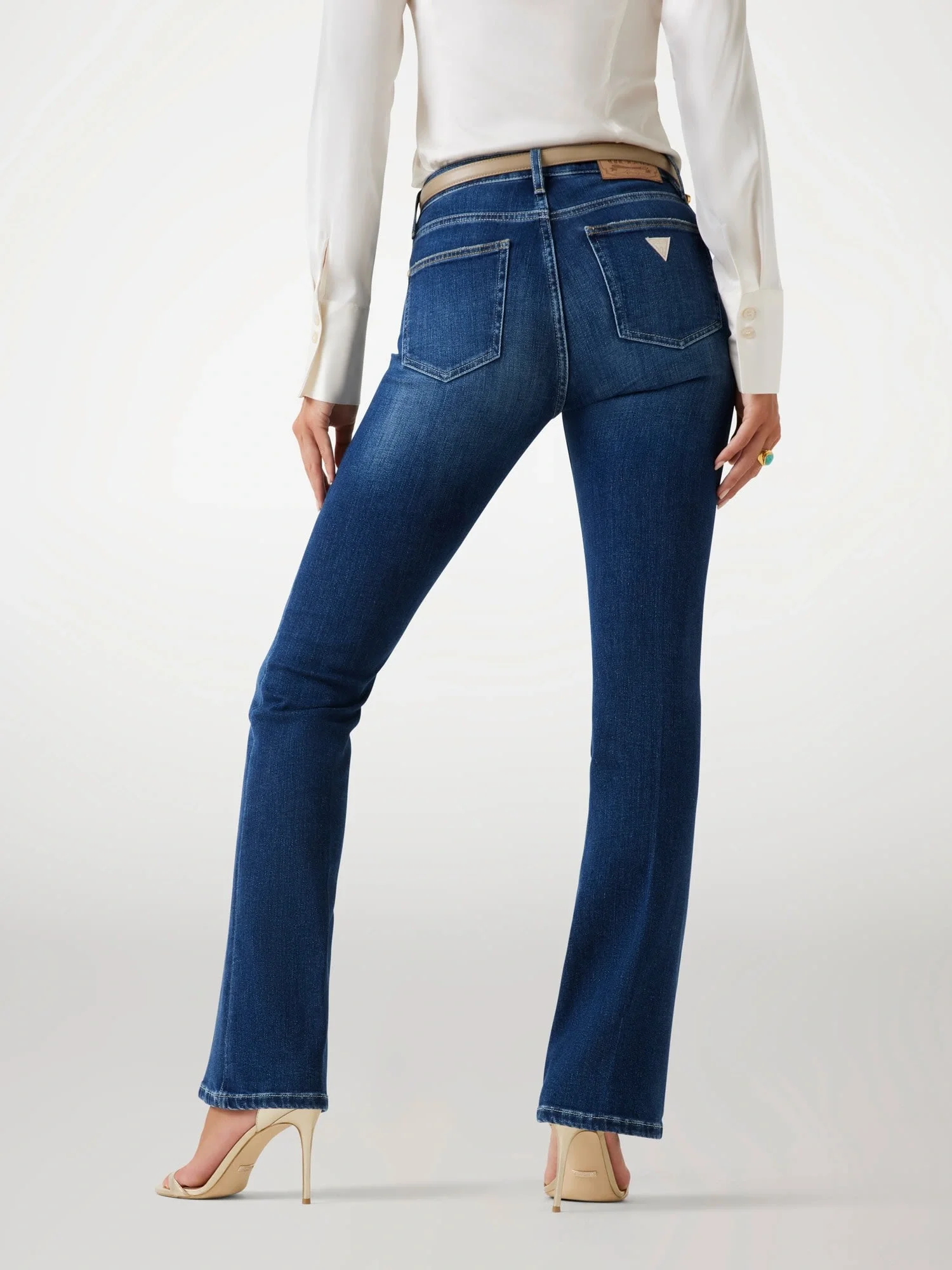 Guess Coated Kadın Mavi Kaşmir Karışımlı Skinny Fit Jean W5BA0LD4U5A-C4BU