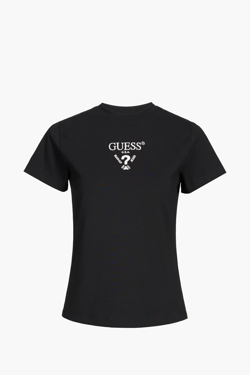 Guess Colette Kısa Kollu Kadın Krem T-shirt V4YI21KCDH1-FJ8N