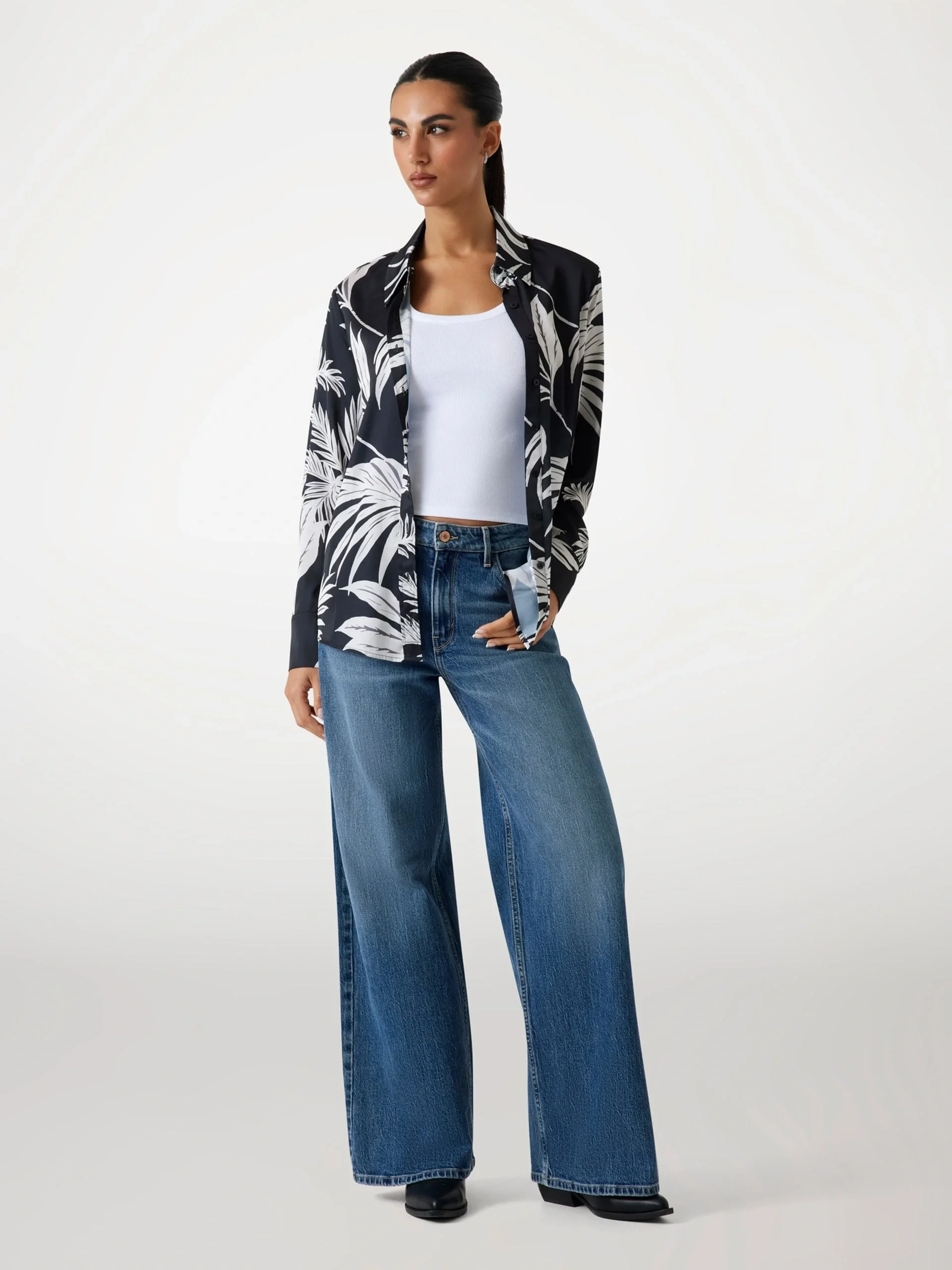 Guess Concetta Kadın Çok Renkli Slim Fit Gömlek W5YH03WF1T2-PJ1S