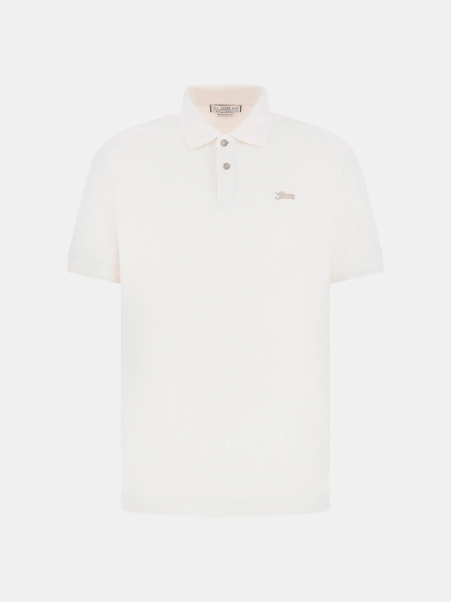 Guess Cotton Erkek Beyaz Regular Fit Polo T-Shirt M5BP05K0891-G018