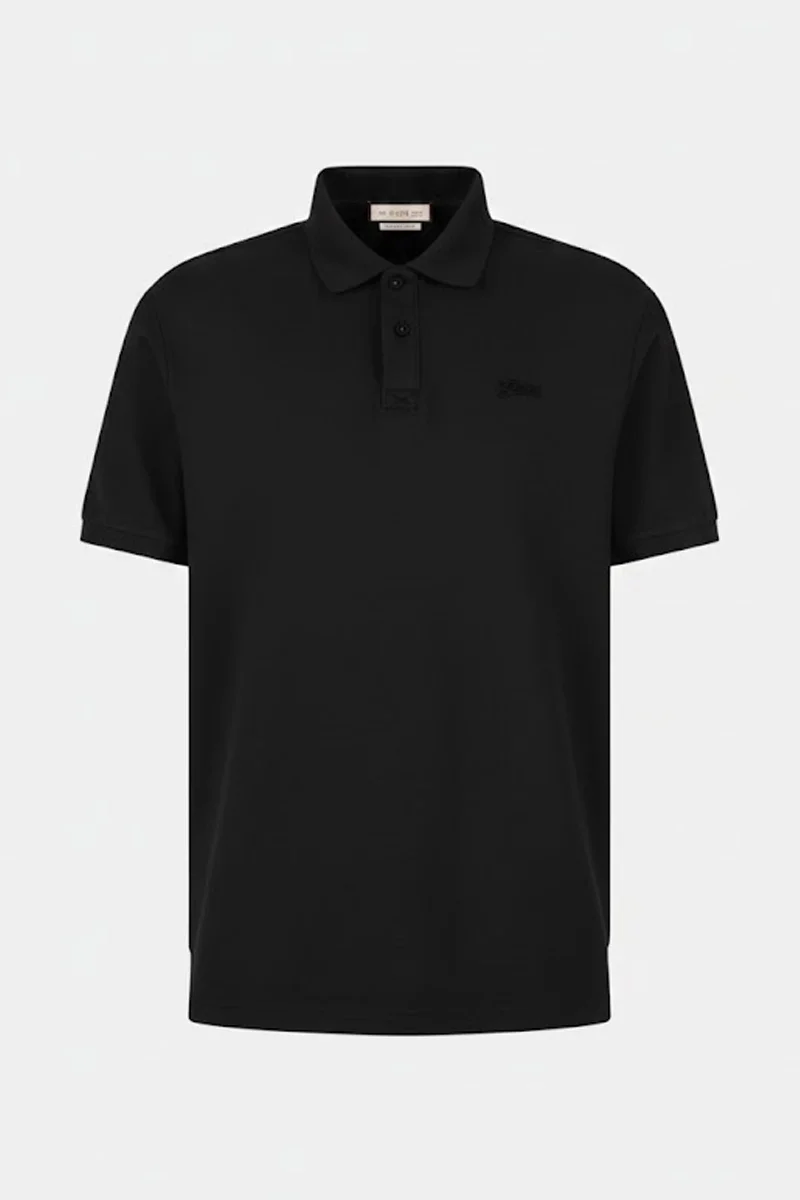 Guess Cotton Erkek Siyah Regular Fit Polo T-Shirt M5BP05K0891-JBLK