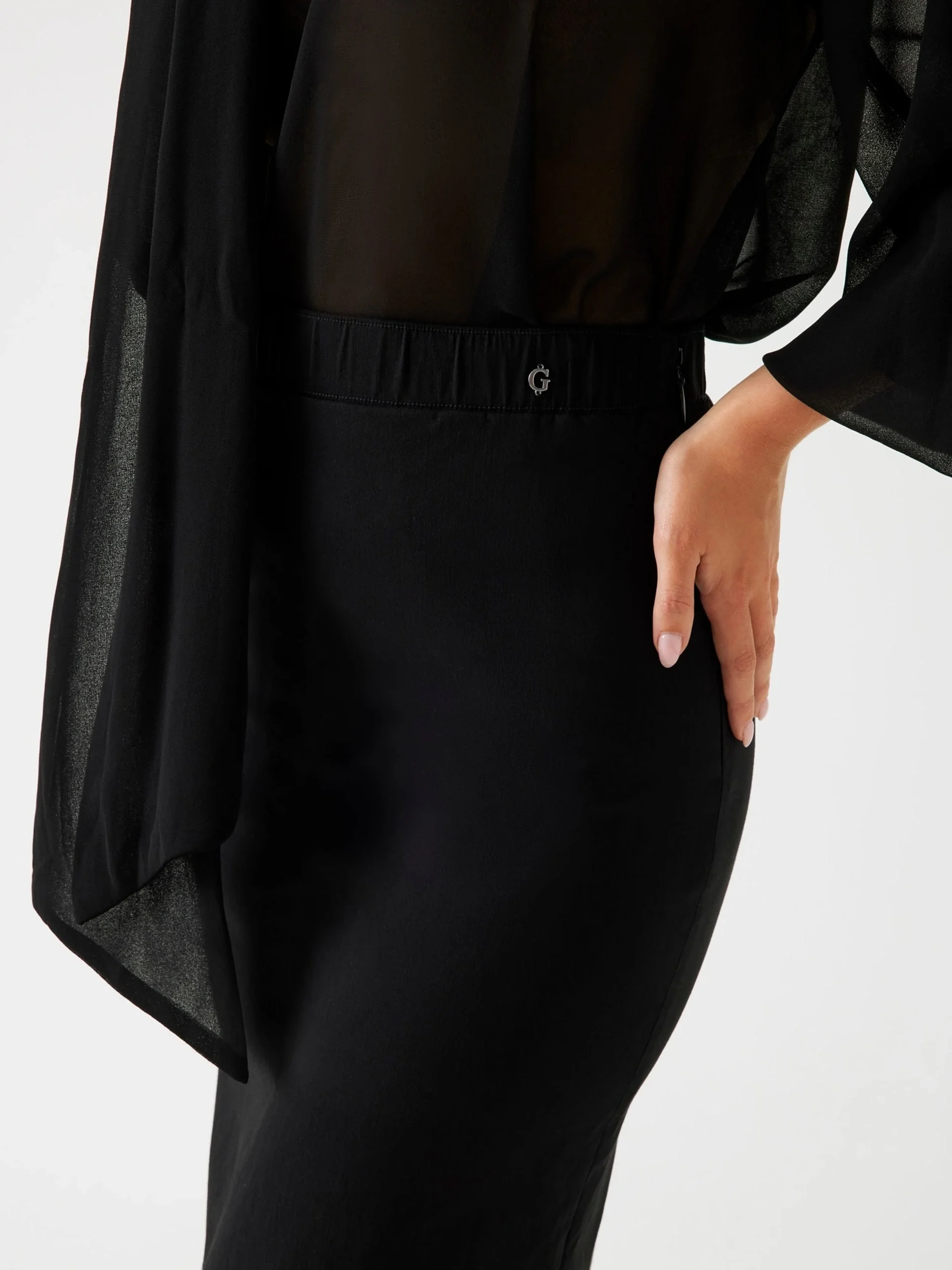 Guess Creta Kadın Siyah Kalem Etek W5BD84W2362-JBLK