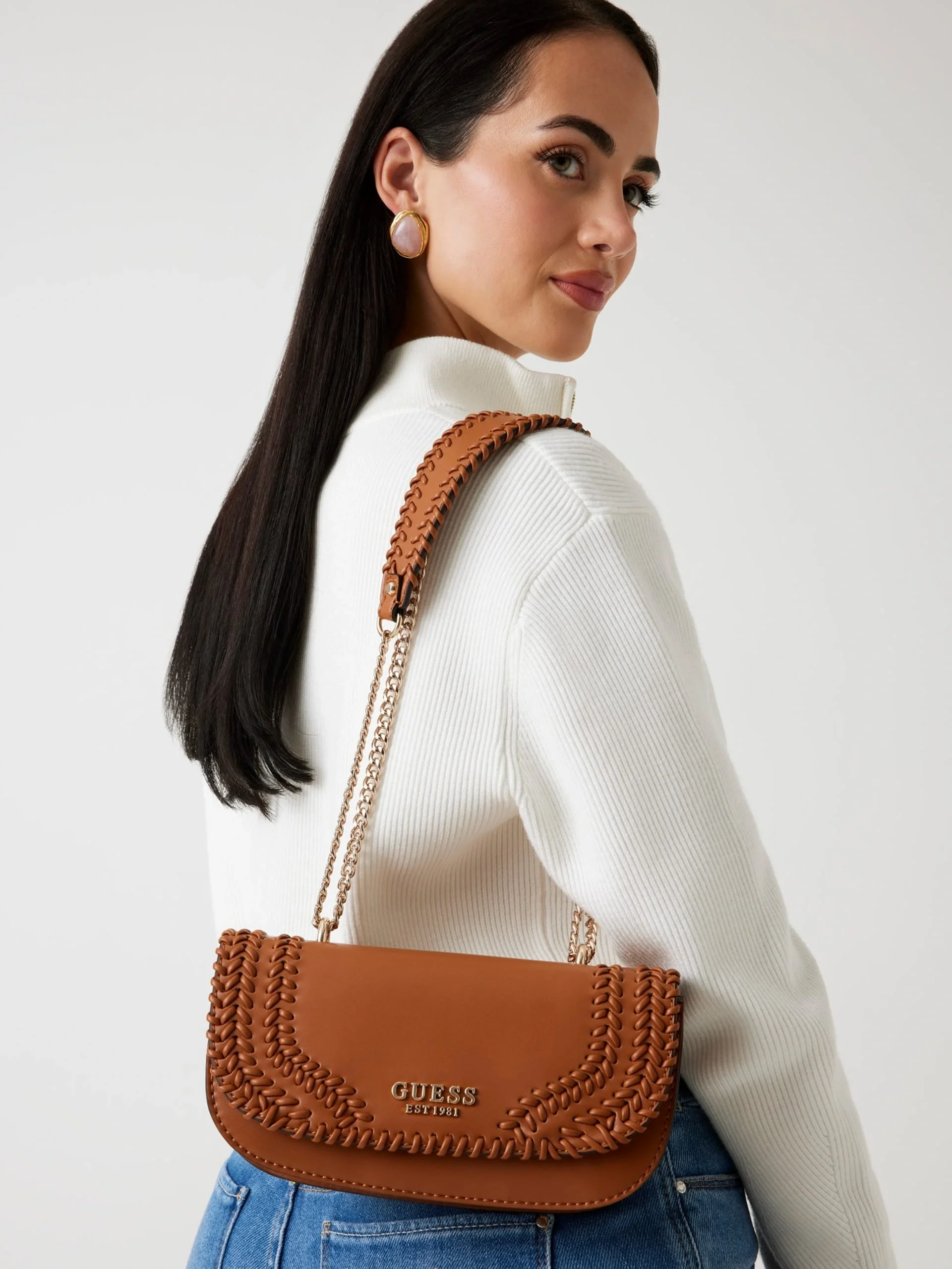 Guess Cruise Kadın Kahverengi Omuz Çantası HWNG9667210-CAR