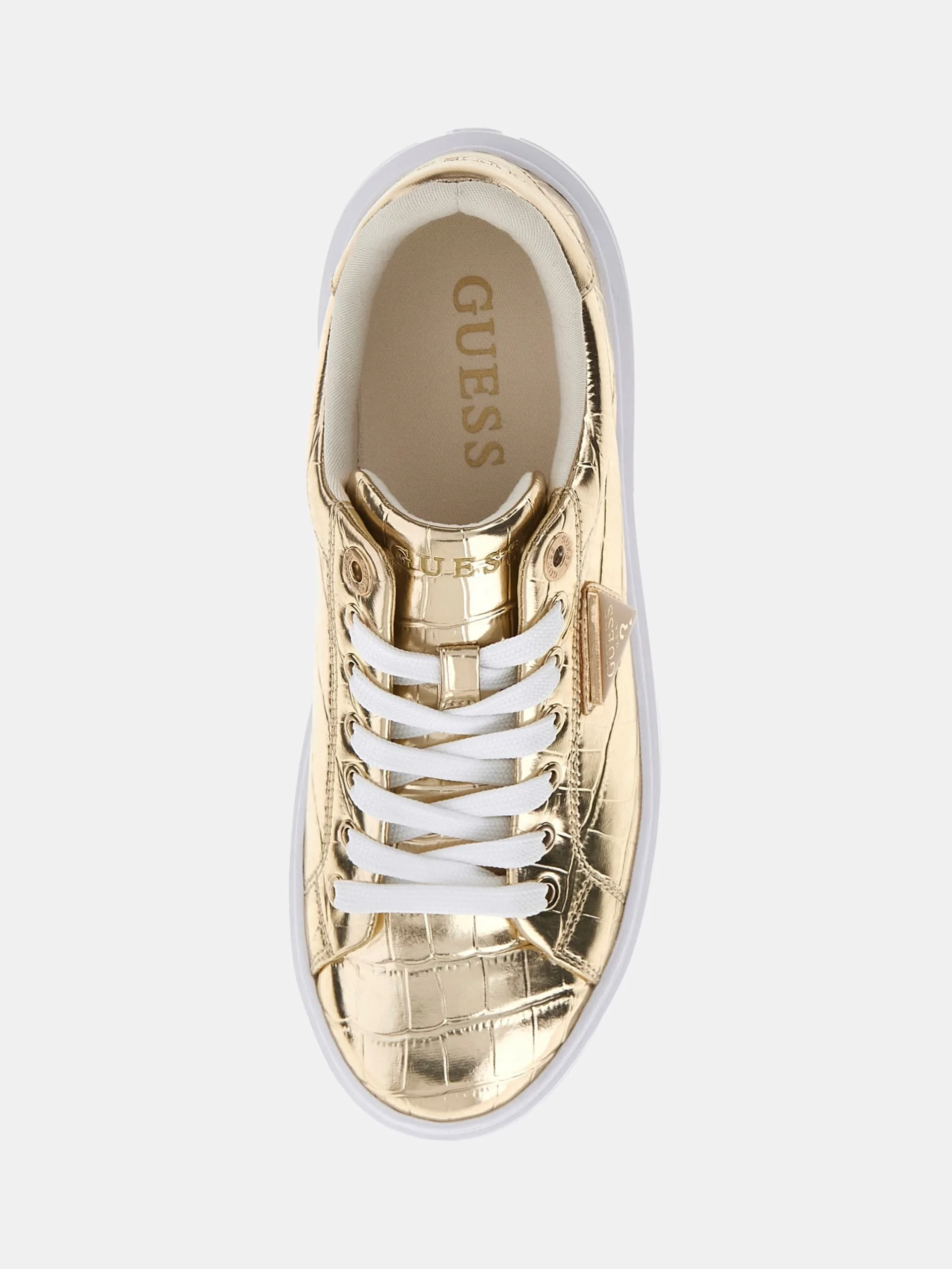 Guess Denesa Kadın Sarı Sneaker FLFD15PEL12-PLATI