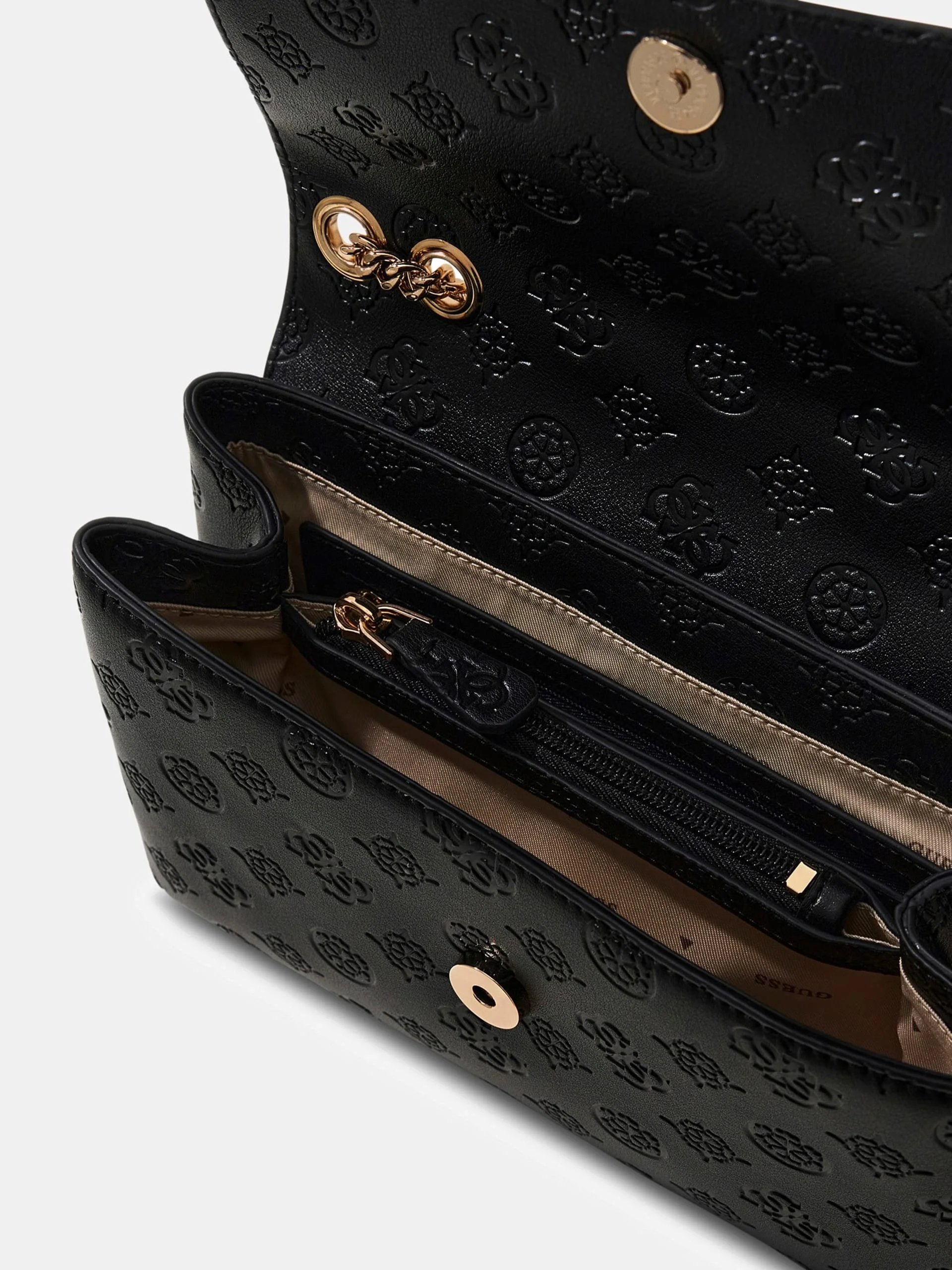 Guess Dita Dönüştürülebilir Çapraz Askılı Kadın Siyah El Çantası HWPD7602210-BLO