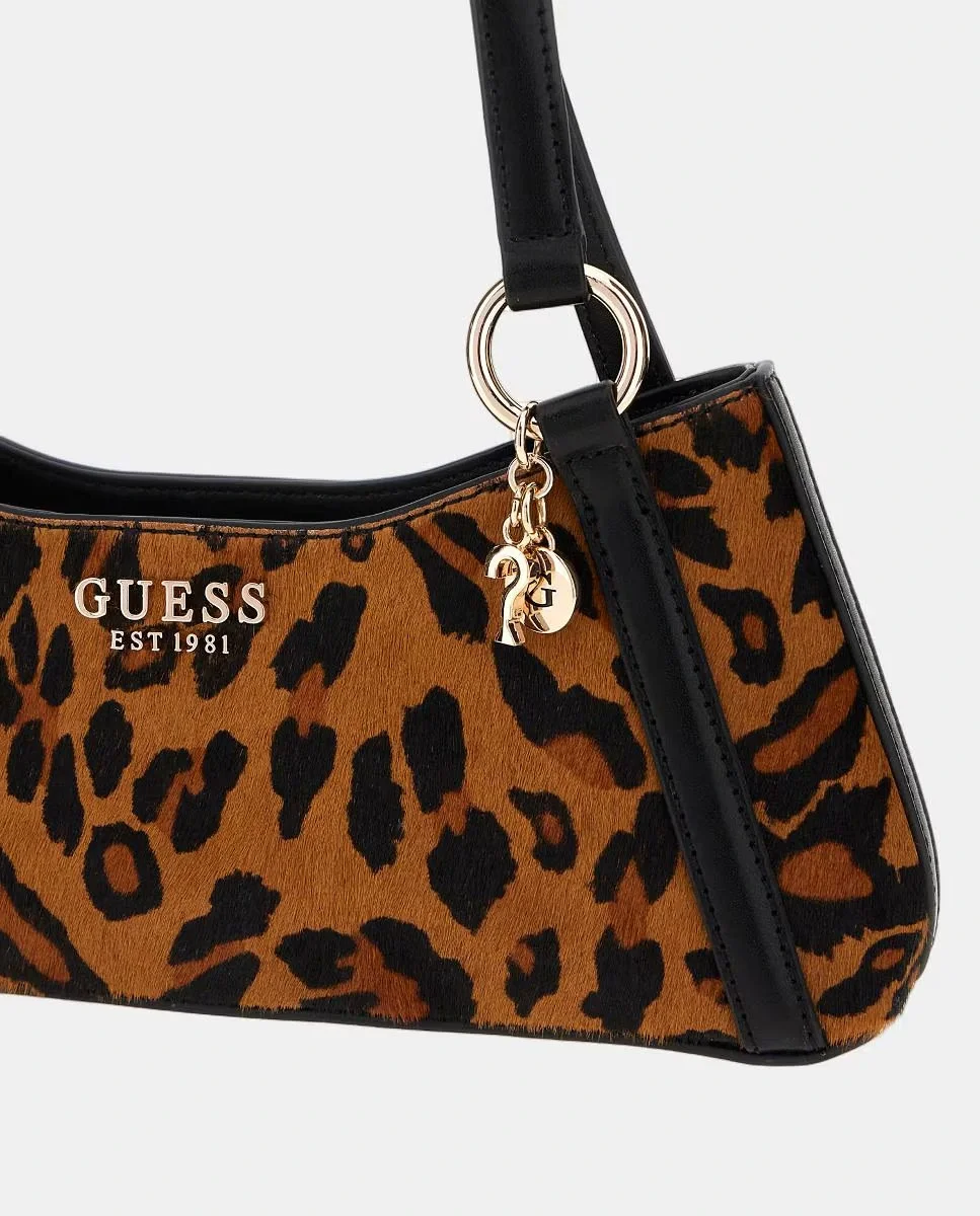 Guess Domitilla Kadın Çok Renkli Deri Omuz Çantası HWLO7529180-LEO