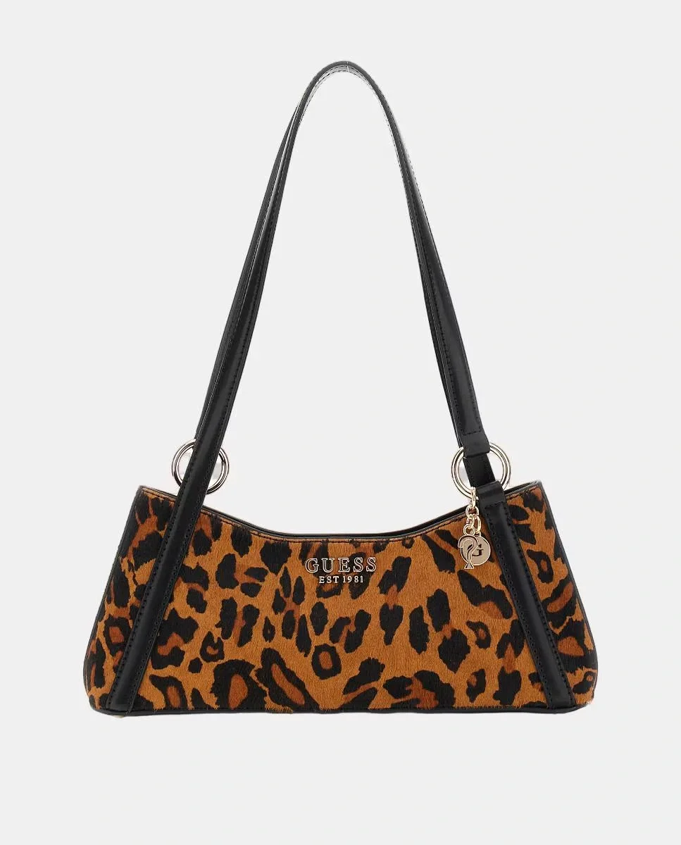 Guess Domitilla Kadın Çok Renkli Deri Omuz Çantası HWLO7529180-LEO