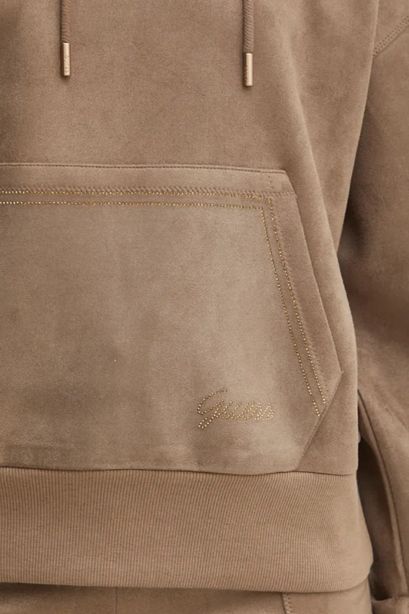 Guess Eco Kadın Krem Scuba Sweatshirt W4BQ09KAUJ2-A115