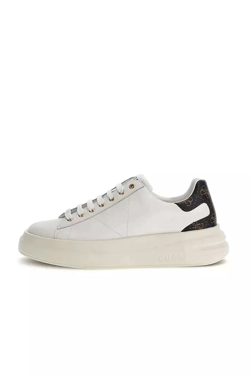 Guess ELBA Erkek Beyaz/Kahverengi Sneaker FMPVIBLEA12-WBROC