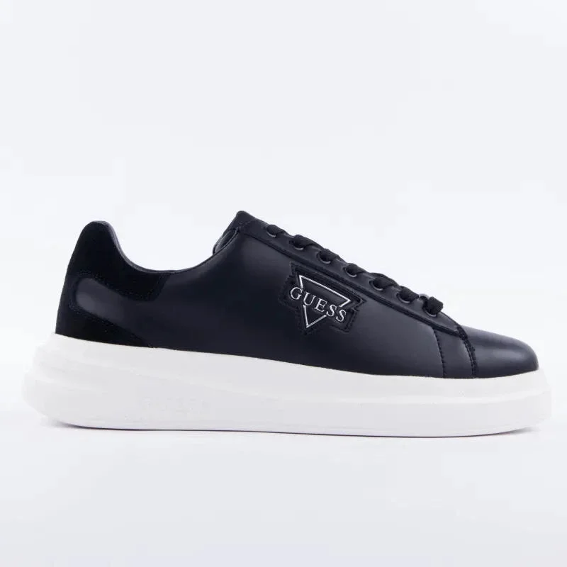 Guess Elban Erkek Siyah Deri Sneaker FMFBANLEL12-BLACK