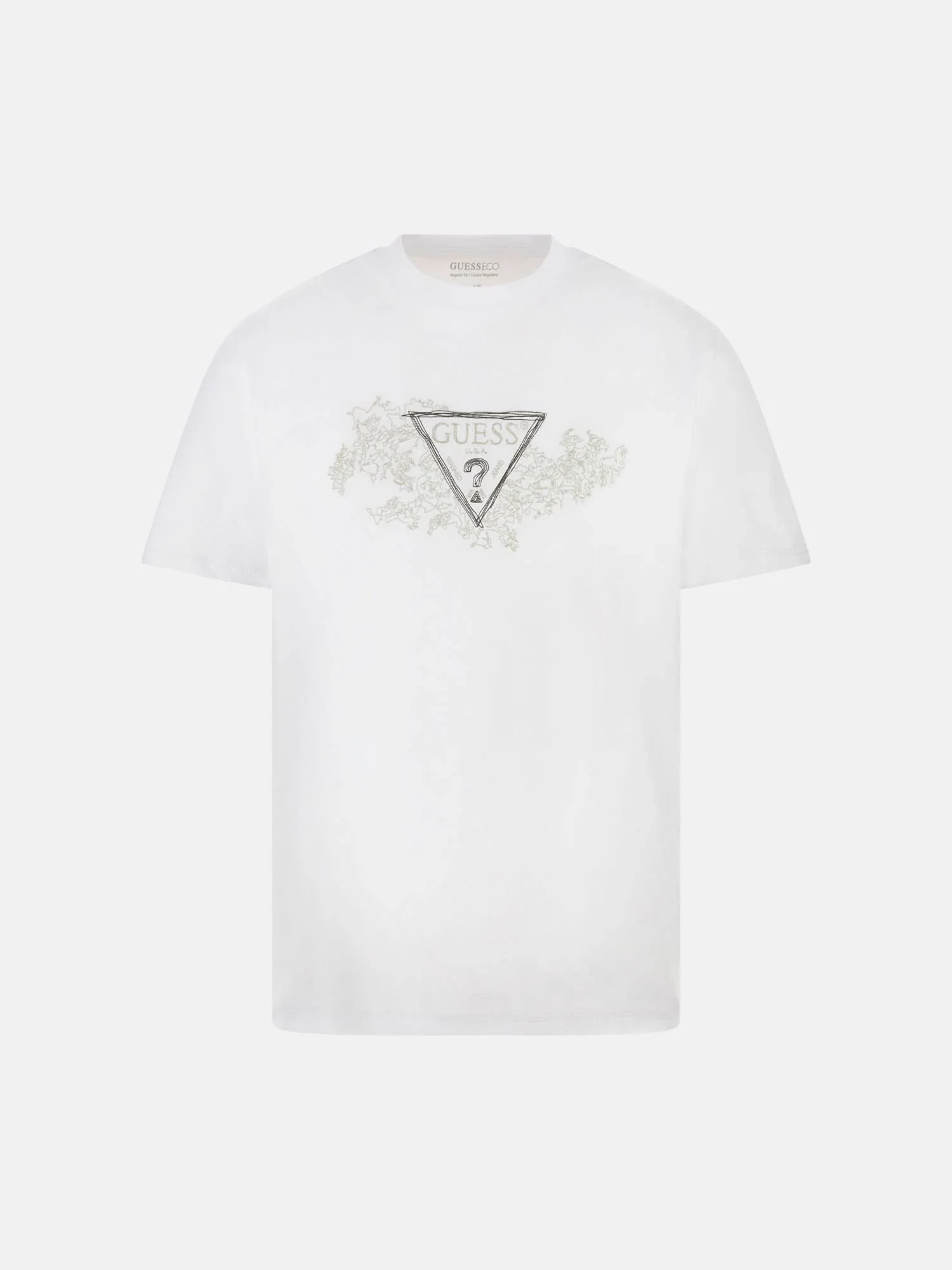 Guess Embroidery Erkek Beyaz Regular Fit T-Shirt M5BI07I3Z14-G011