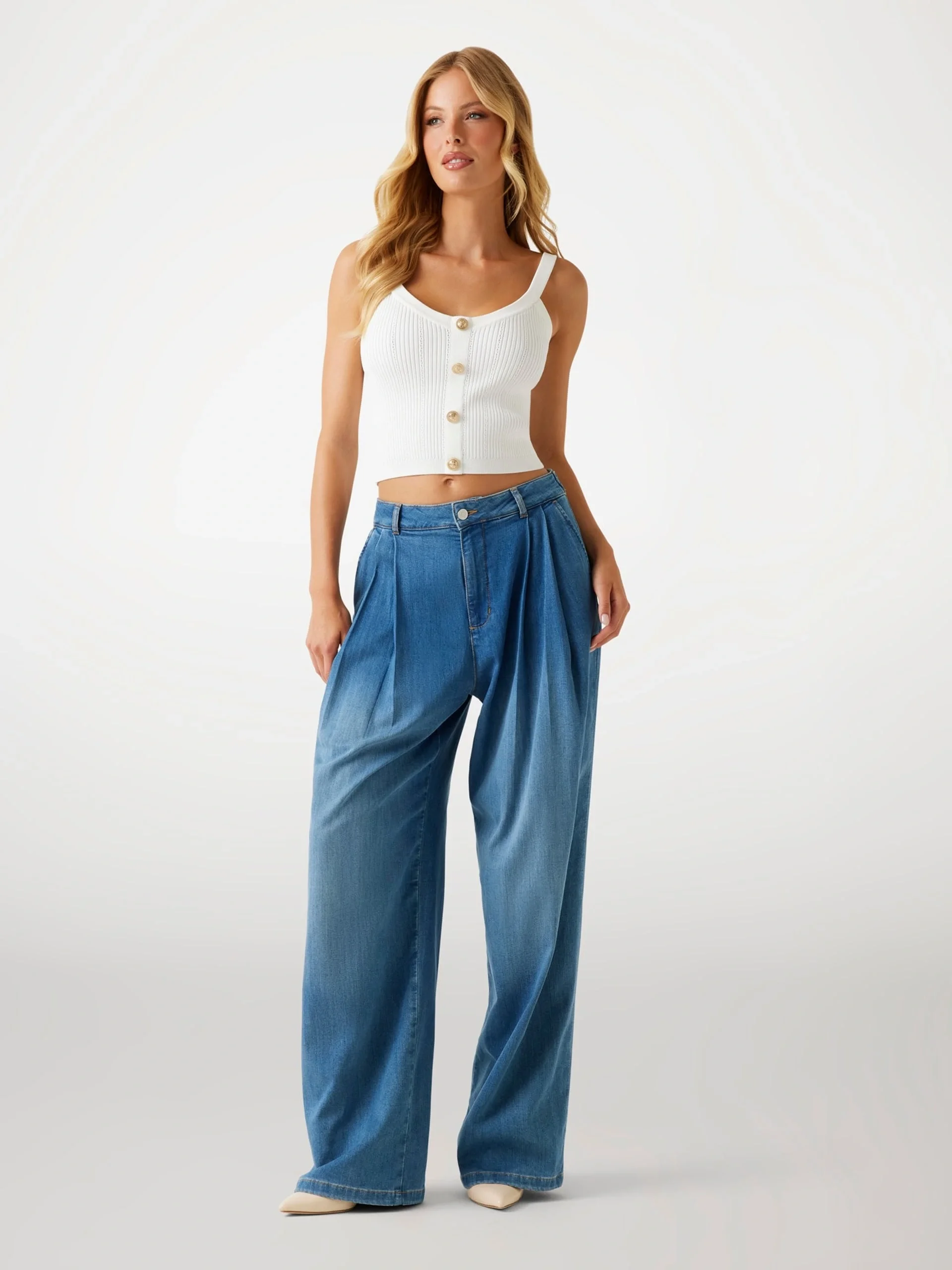 Guess Emmie Kadın Beyaz Triko W5YR10Z0130-G012