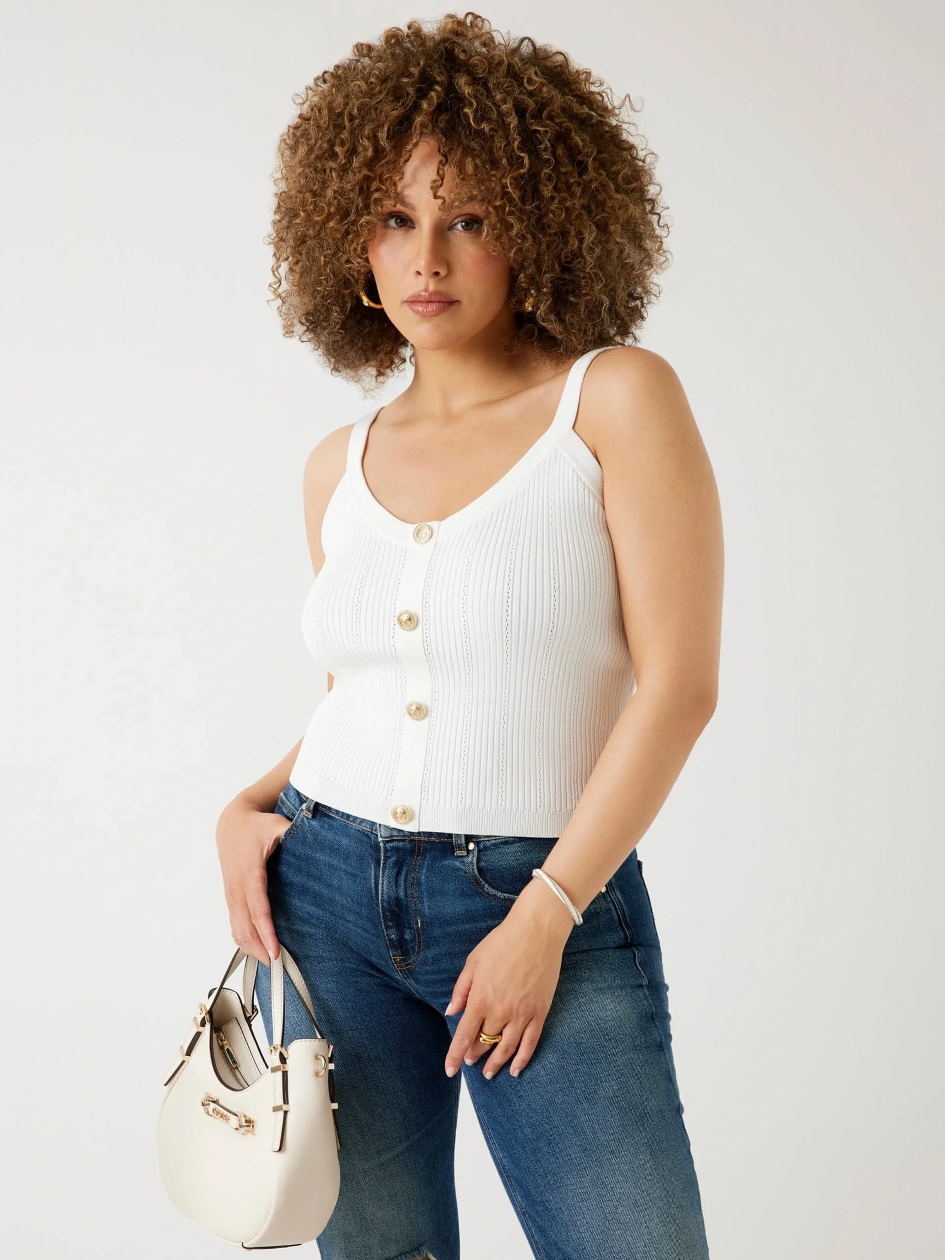 Guess Emmie Kadın Beyaz Triko W5YR10Z0130-G012