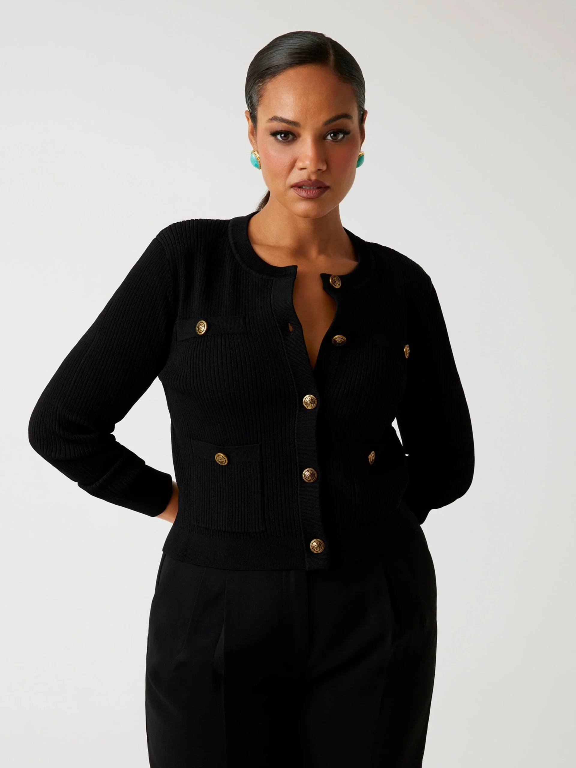 Guess Emmie Kadın Siyah Triko Hırka W5YR09Z0130-JBLK