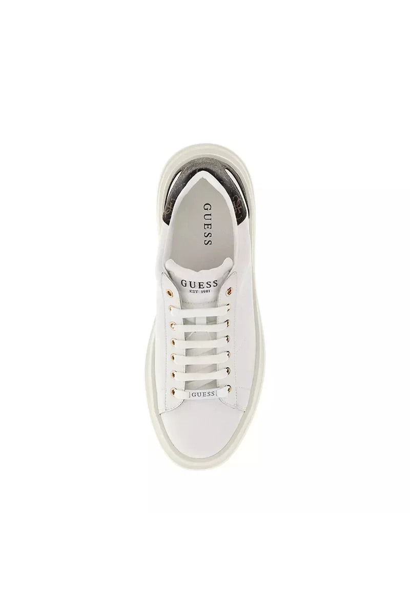 Guess ELBA Erkek Beyaz/Kahverengi Sneaker FMPVIBLEA12-WBROC