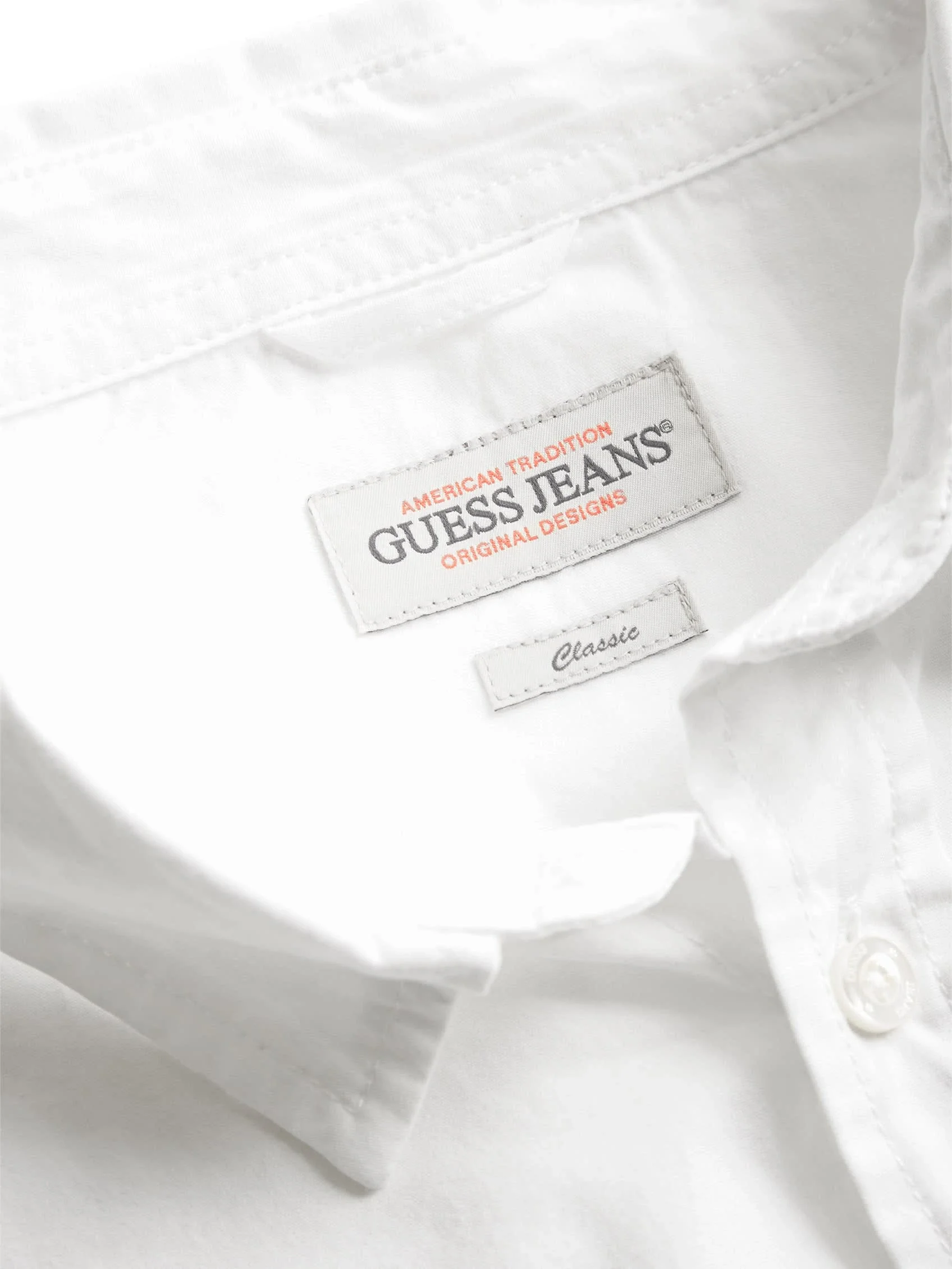 Guess  Erkek Beyaz Regular Fit Gömlek M4YH37WGCF1-G011