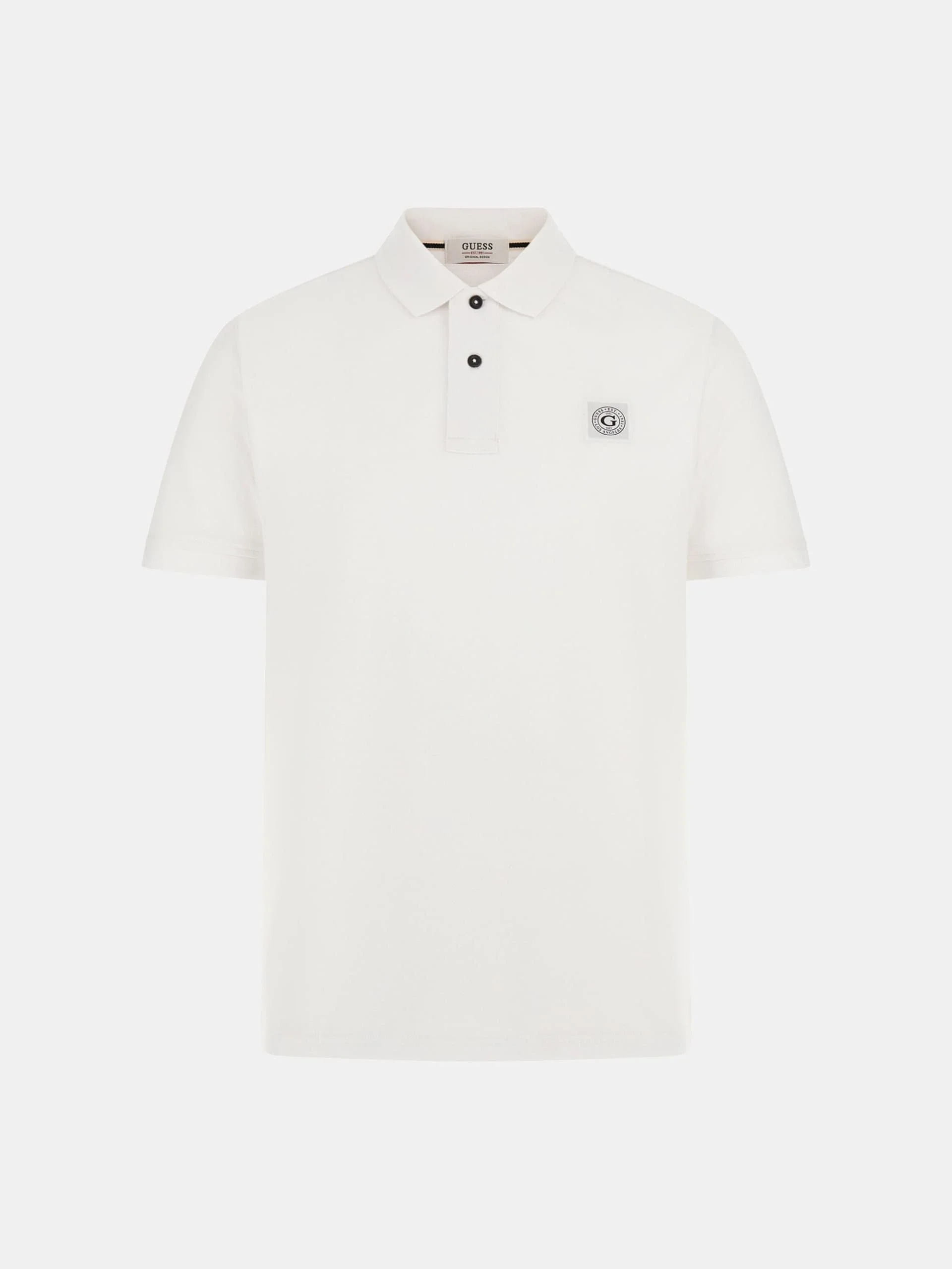 Guess Washed Erkek Beyaz Slim Fit Polo T-Shirt M2YP24KC9T1-G011