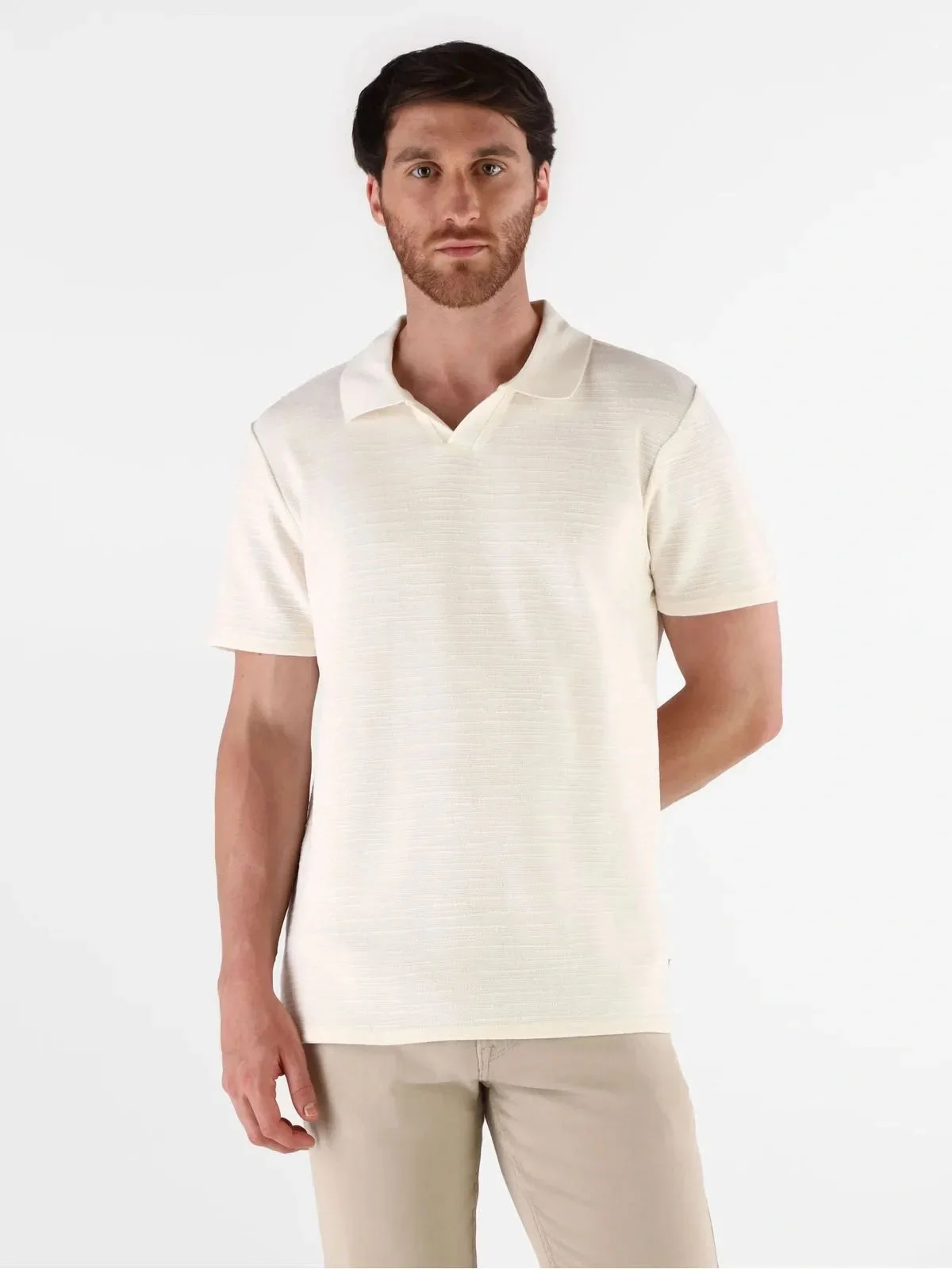 Guess Erkek Hero Monologo Beyaz T-Shirt M5BP72KH510-G018