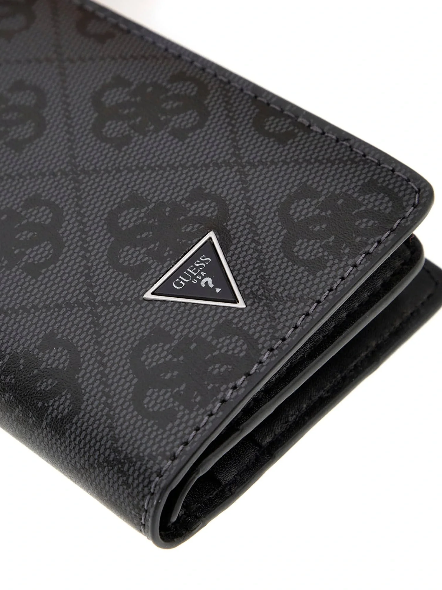 Guess Madrid Erkek Siyah Deri Kartlık SMMALLLEA21-BLA