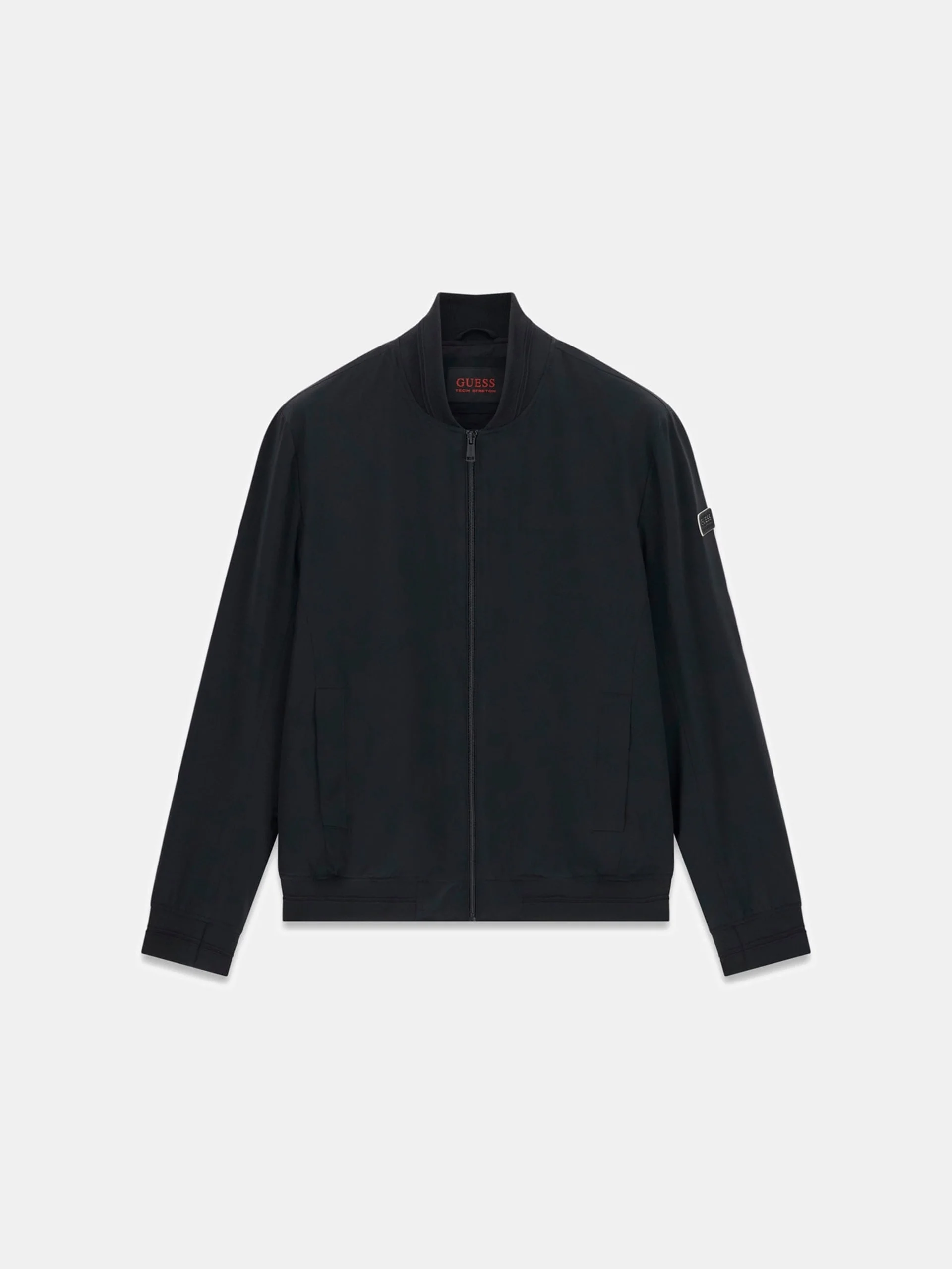 Guess Esnek Katlanabilir Bomber Erkek Siyah Ceket M6RL09WJ362-JBLK