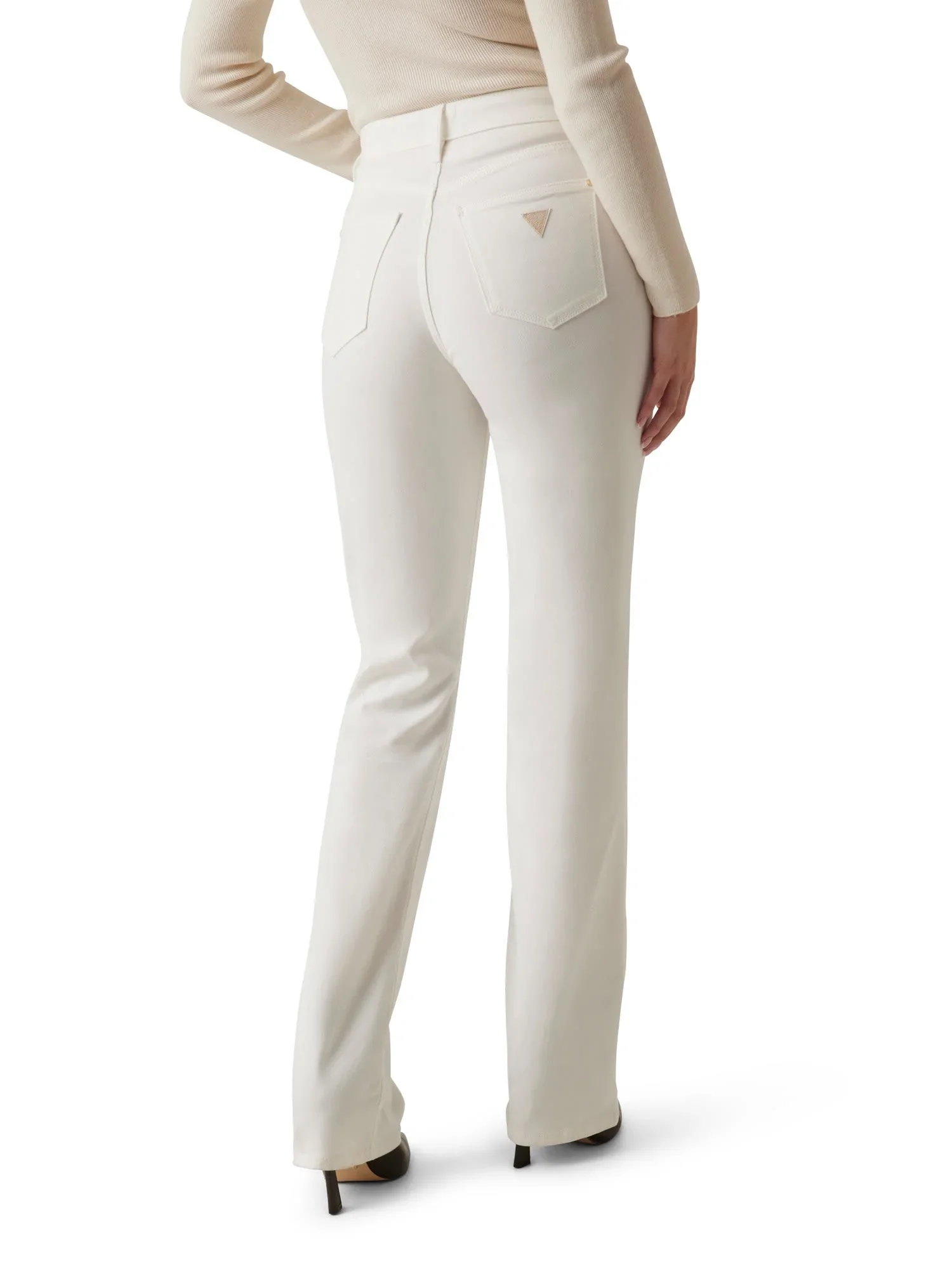 Guess Euphoria Kadın Beyaz Modal Karışımlı Regular Fit Pantolon W5BA33WFQYB-G012