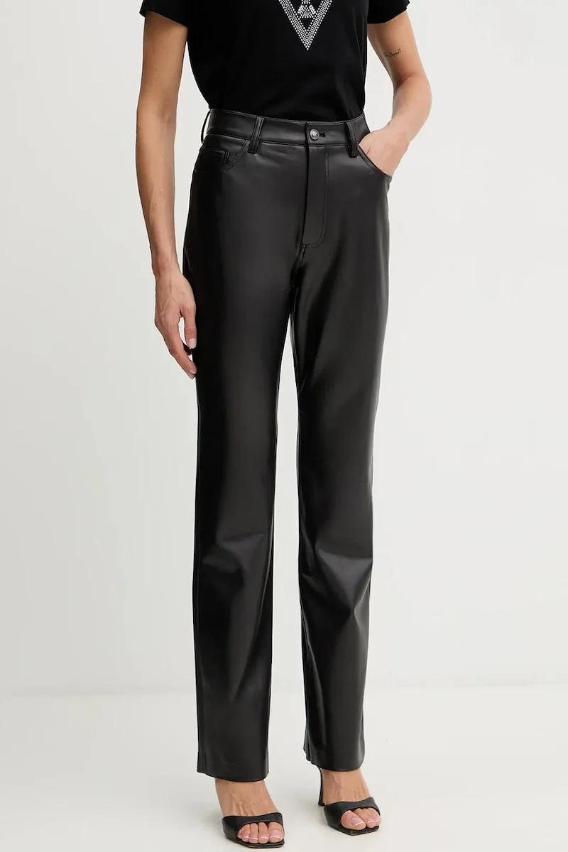 Guess Euphoria Kadın Siyah Regular Fit Pantolon W5BB75K8S30-JBLK