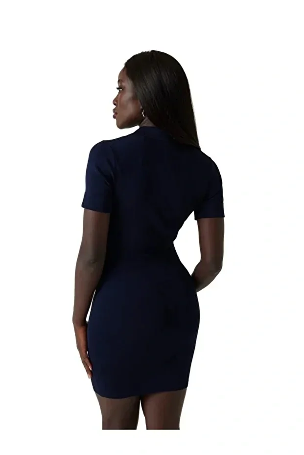 Guess Felicity Kadın Lacivert Triko Elbise W5YK29Z0130-G7V2
