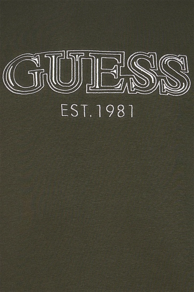 Guess Fleece Erkek Yeşil Sweatshirt M5BQ08K9Z21-A81U