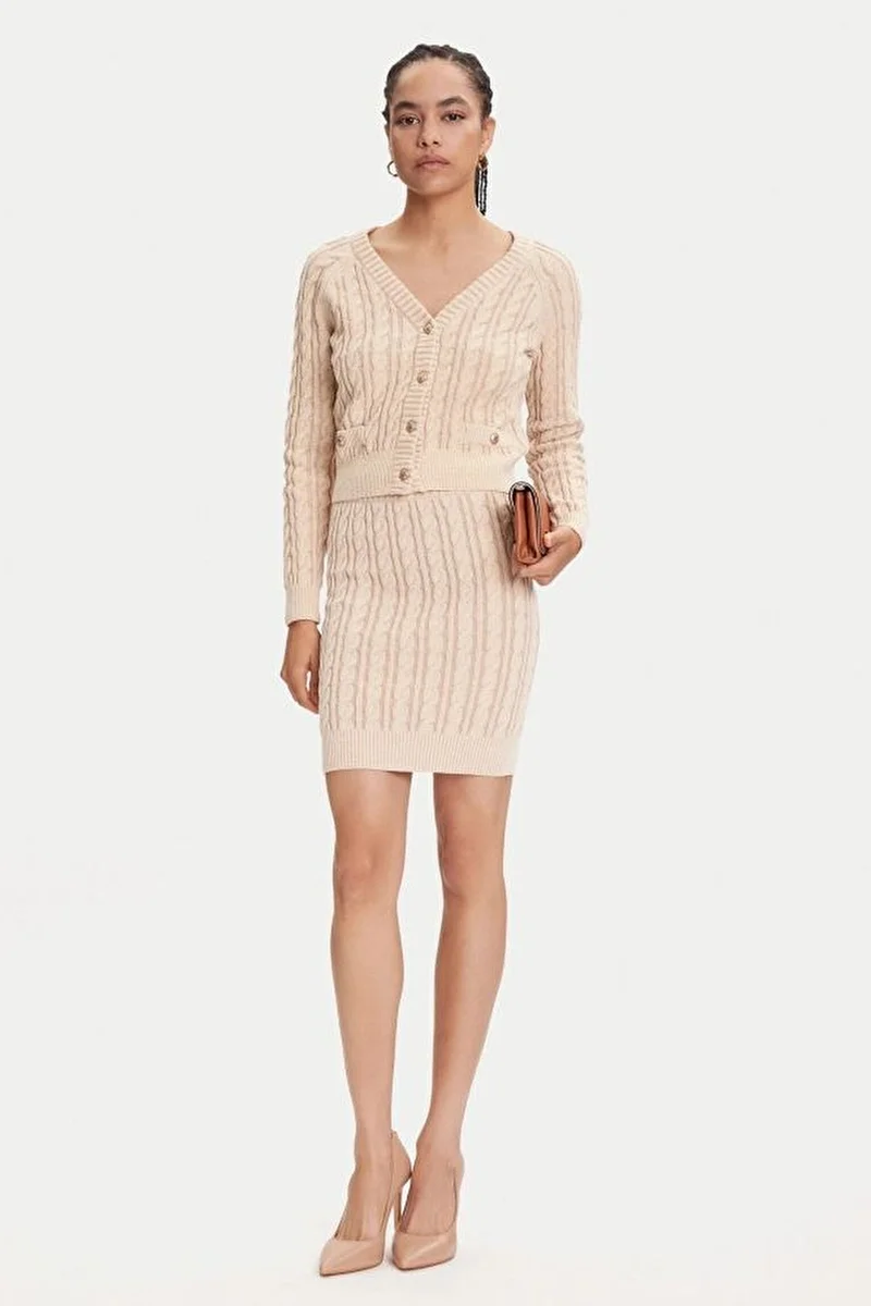 Guess Giselle Kadın Çok Renkli Kalem Triko Etek W5YD68Z3OU0-F0YH