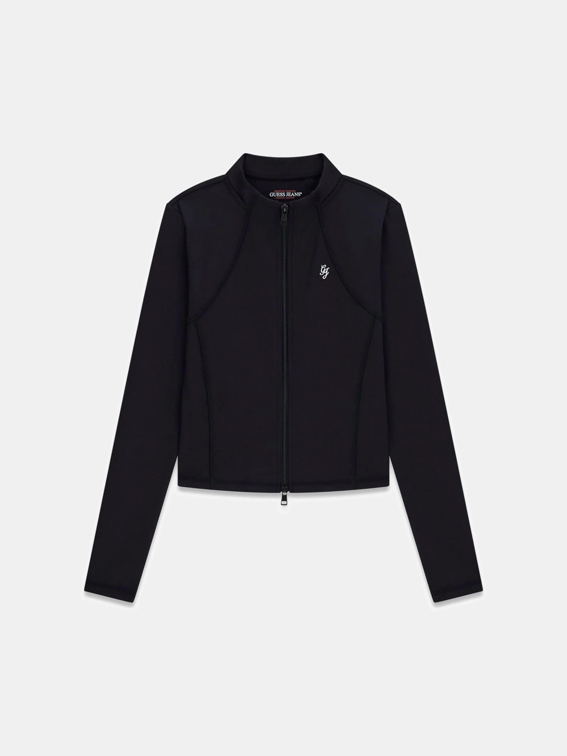 Guess GJ Aktif Tam Fermuarlı Kadın Siyah Ceket W6RP34K1092-JBLK