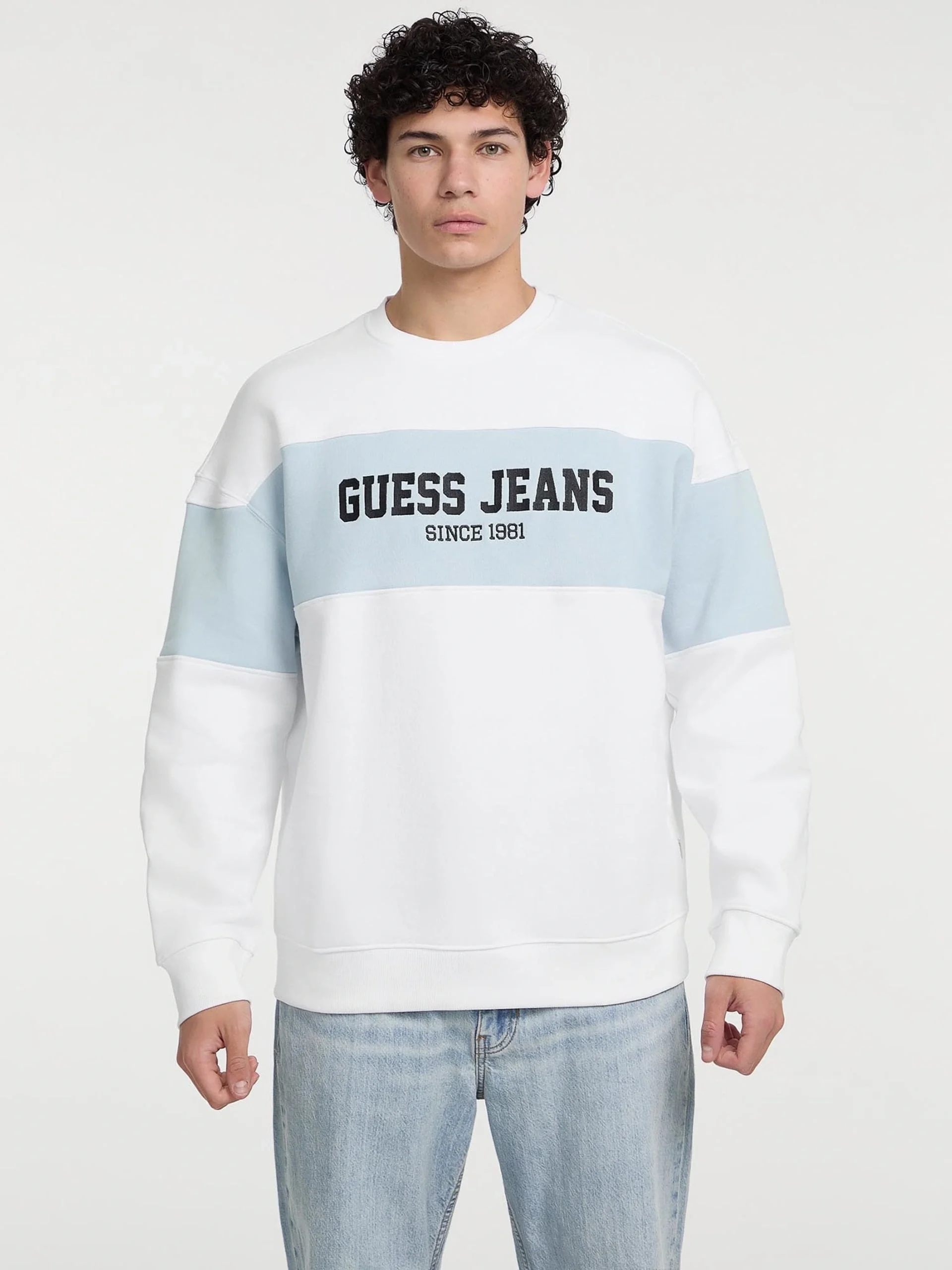 Guess Gj Cn Os Erkek Beyaz Sweatshirt M4BQ39K9V31-G011