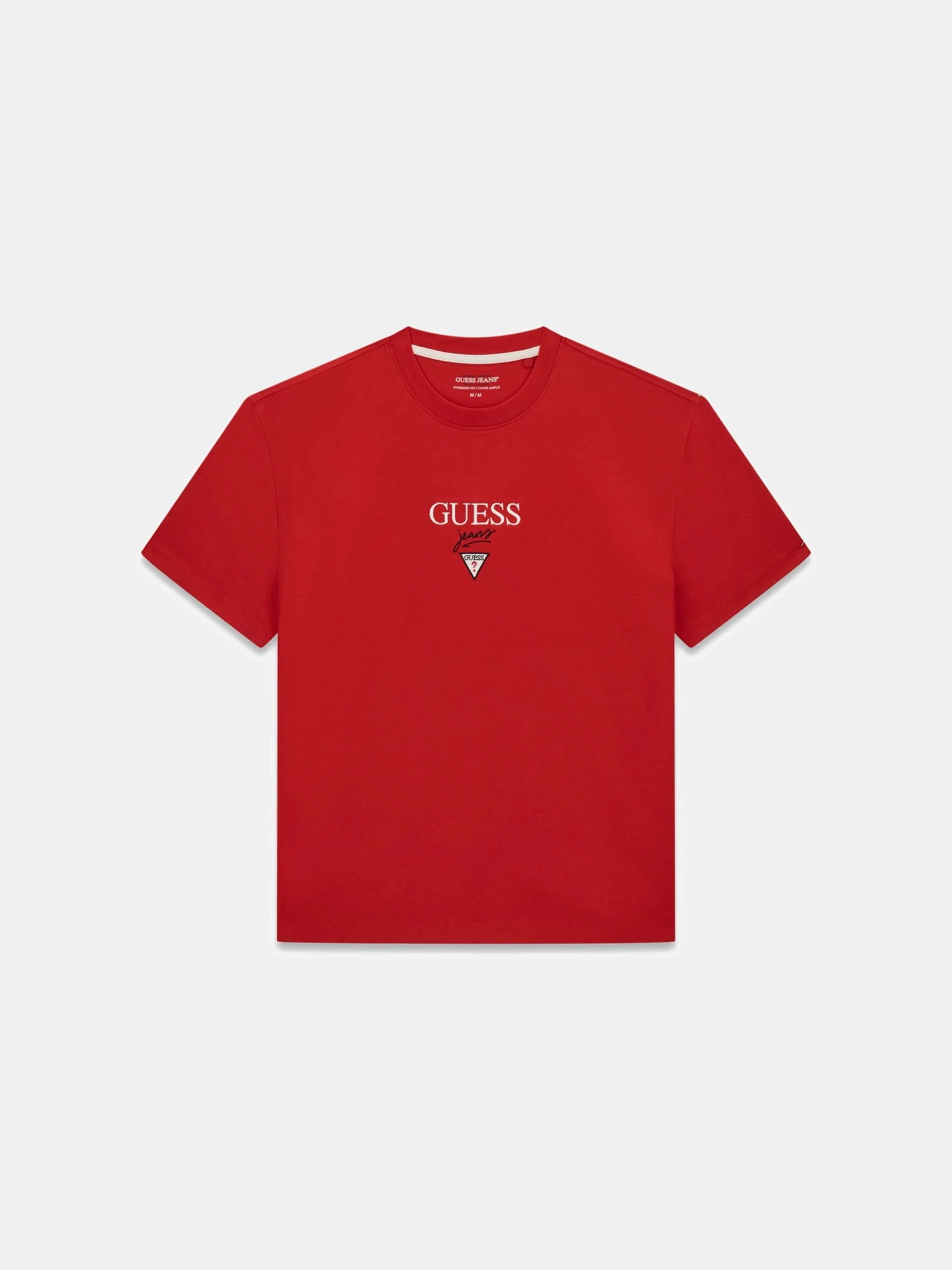 Guess GJ Kısa Kollu Büyük Beden Baker Logolu Erkek Kırmızı T-shirt M6RI45K8HM0-G585