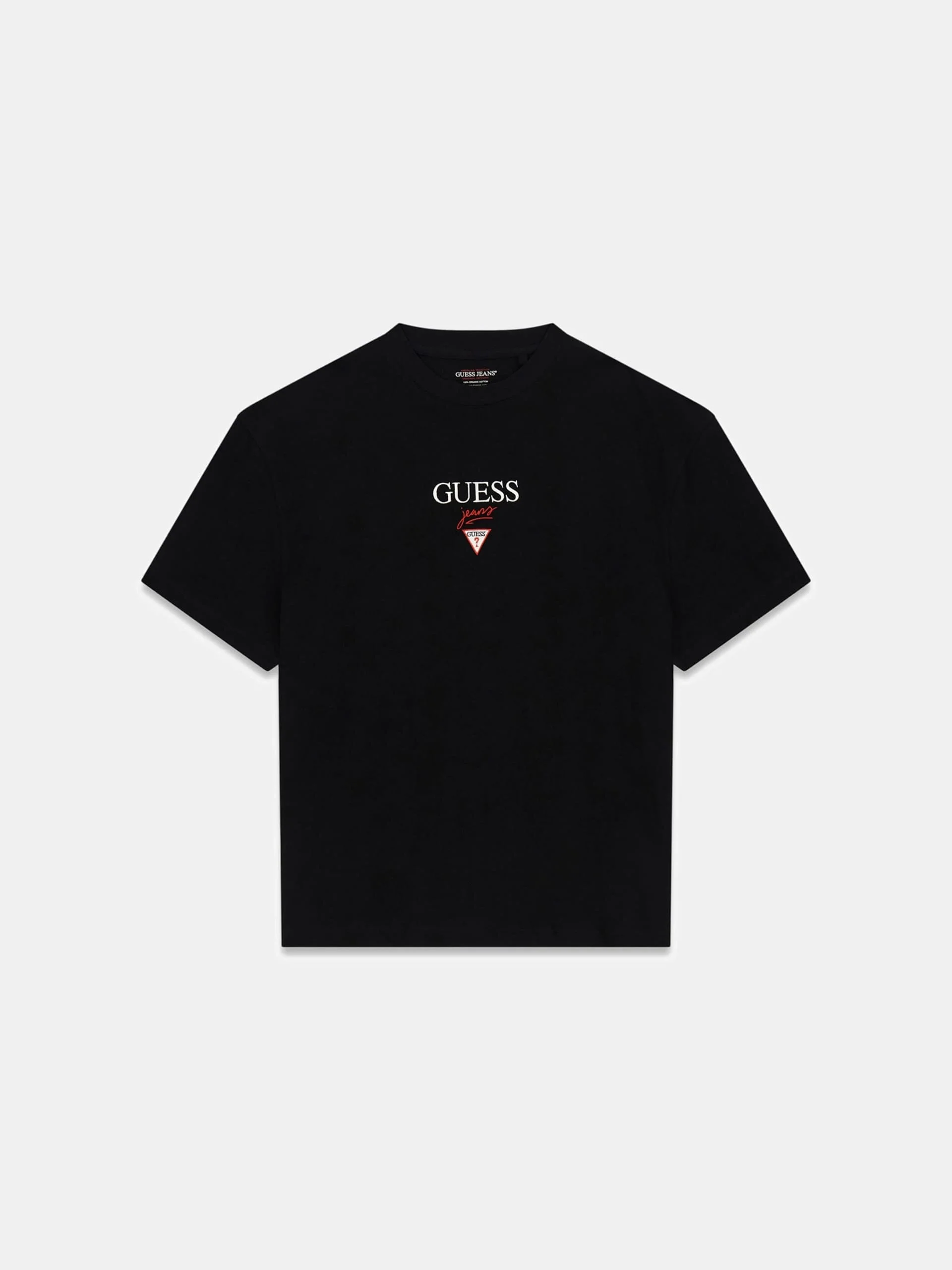 Guess GJ Kısa Kollu Büyük Beden Baker Logolu Erkek Siyah T-shirt M6RI45K8HM0-JBLK