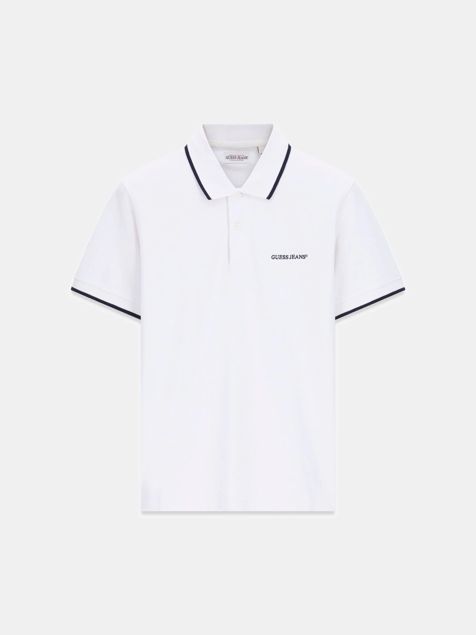 Guess GJ Normal Kesim Nakışlı Kısa Kollu Çizgili Detaylı Polo Yakalı Erkek Çok Renkli Polo T-shirt M6RP24KCJV1-SM0Q