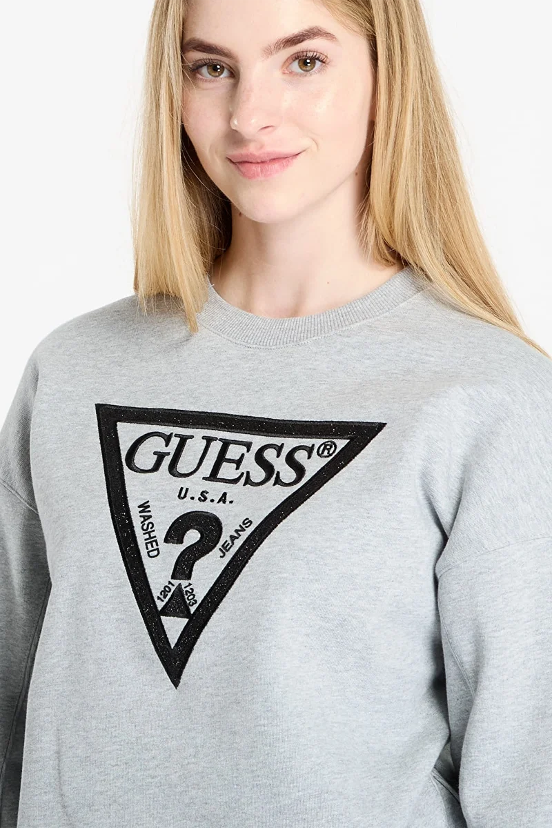 Guess Glitter Kadın Gri Sweatshirt W5BQ11KC8I1-LMGY