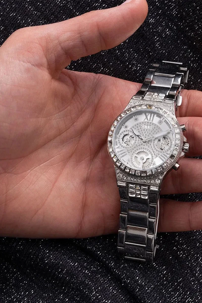 Guess Kadin Metalik Gri Kol Saati GUGW0320L1