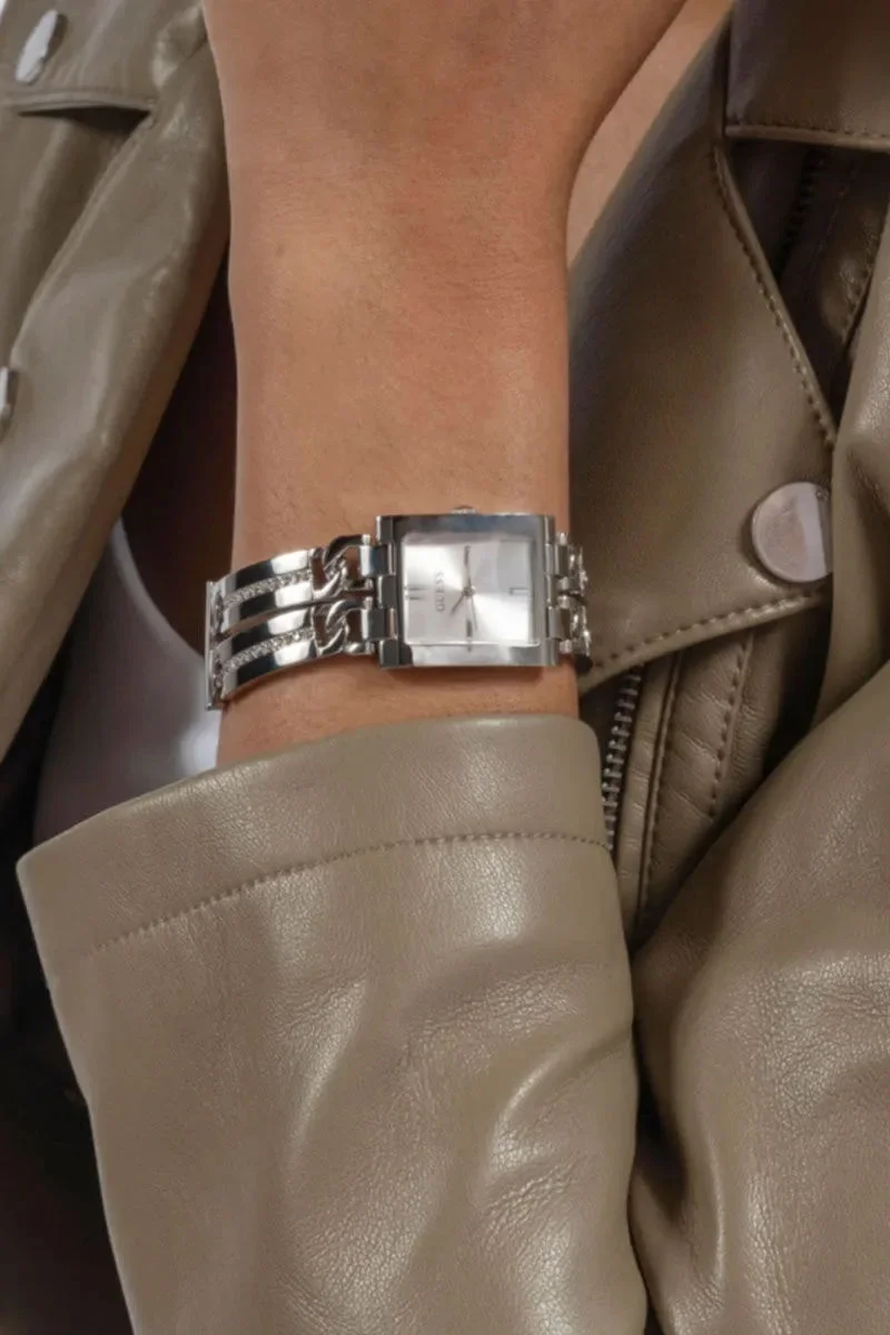 Guess Kadin Metalik Gri Kol Saati GUGW0668L1