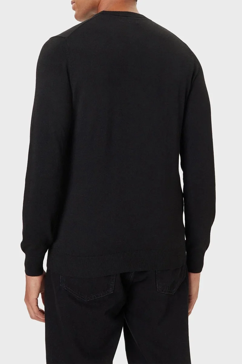 Guess Hammond Erkek Siyah Yün Karışımlı  Kazak M5YR00Z0122-JBLK