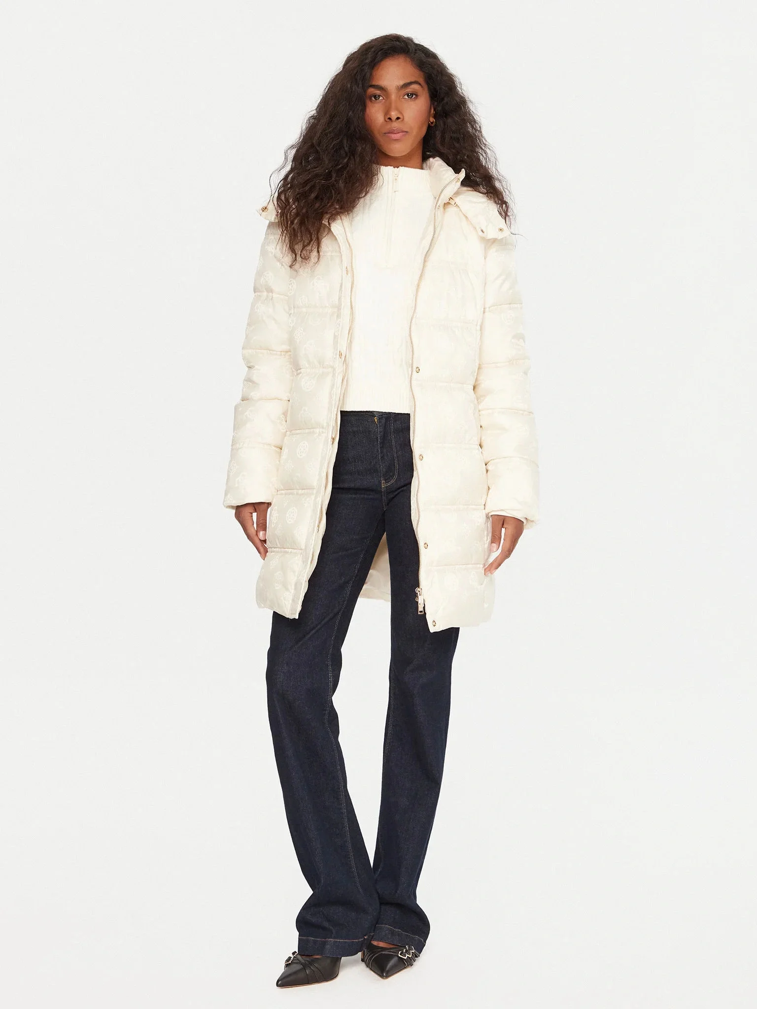 Guess Imma Kadın Krem Mont W5BL44W2912-G1F7