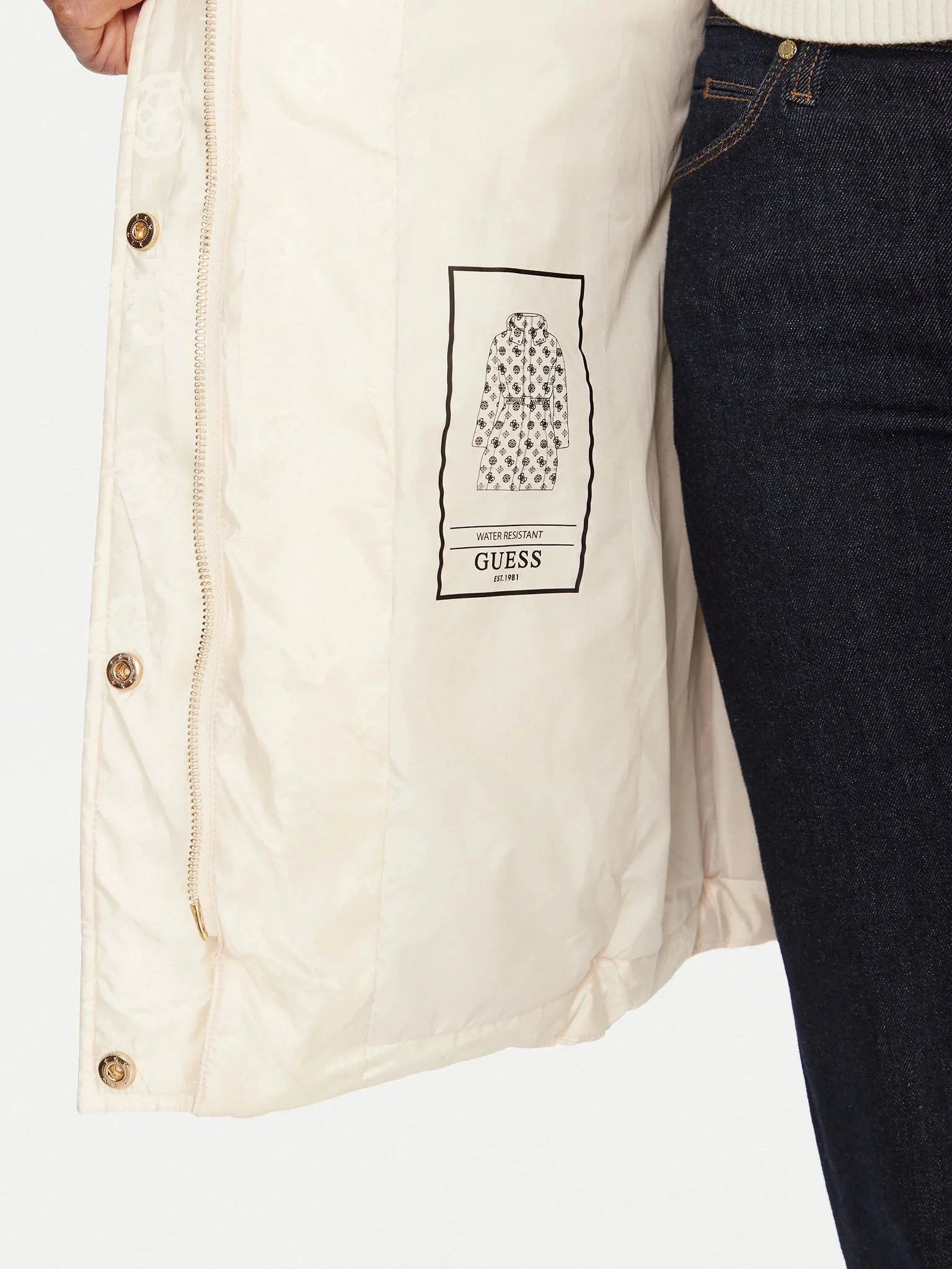 Guess Imma Kadın Krem Mont W5BL44W2912-G1F7