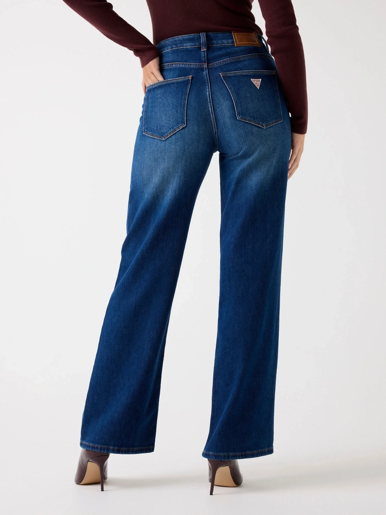 Guess Indigo Kadın Çok Renkli Relaxed Fit Jean W5BA1AD0615-ECWS