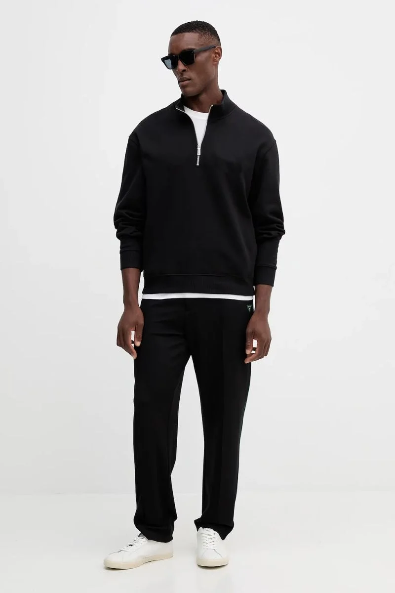 Guess Interlock Erkek Siyah Slim Fit Eşofman Altı M5YB18KCBR2-JBLK