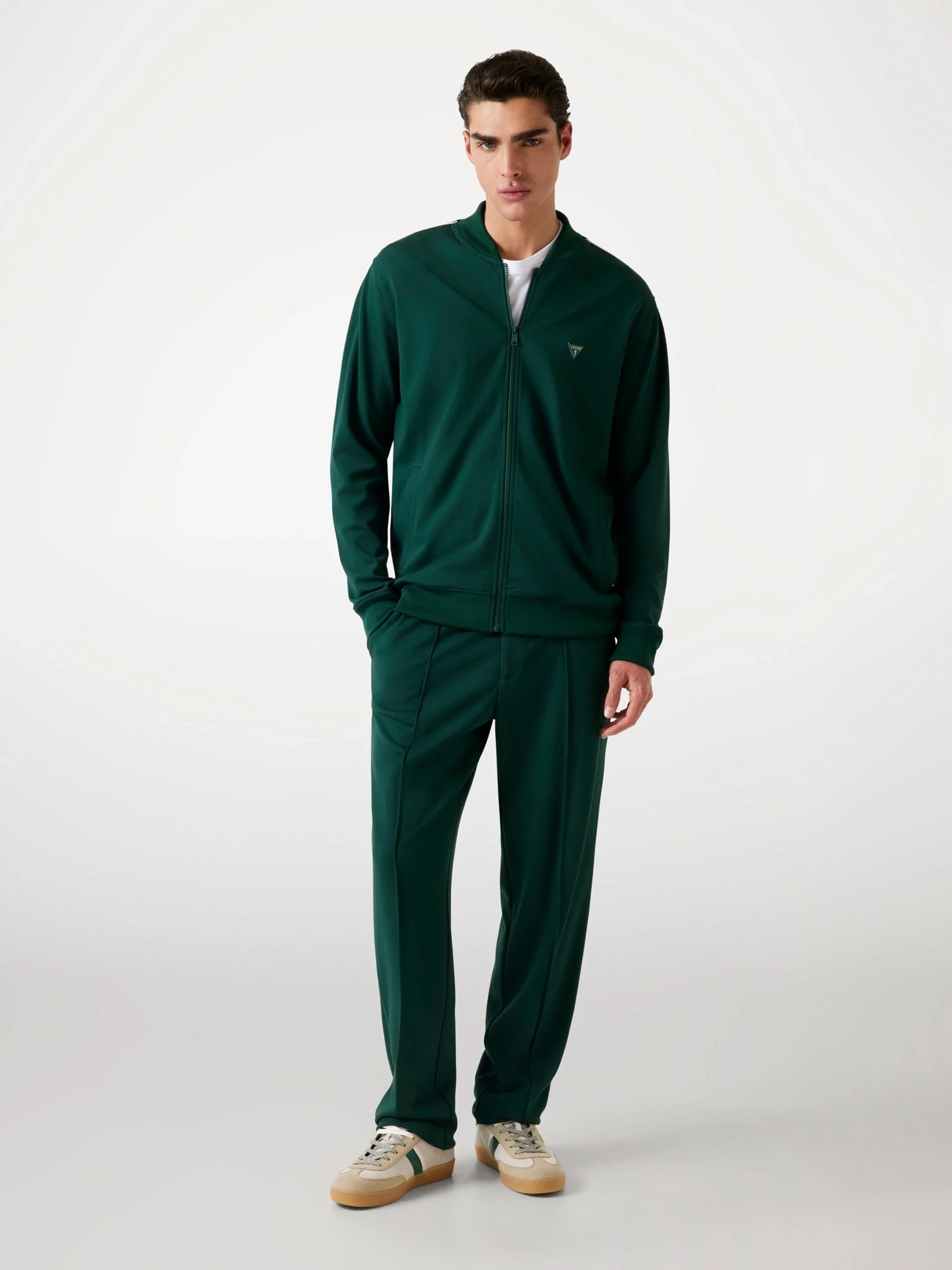 Guess Interlock Erkek Yeşil Slim Fit Eşofman Altı M5YB18KCBR2-G8U1